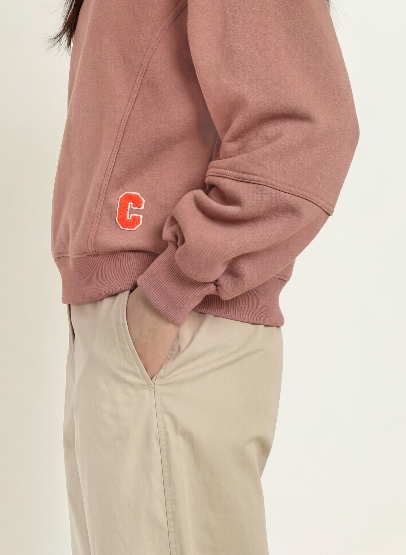 No.1 Como FABIENNE Sweatshirt: TAUPE