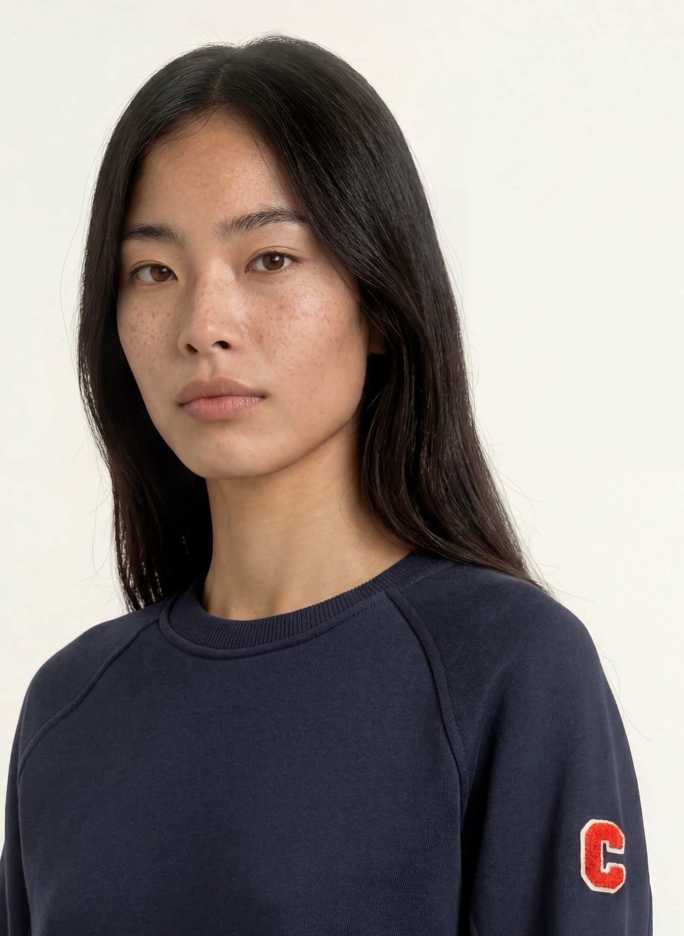 No.1 Como AIMEE Sweatshirt: DARK BLUE