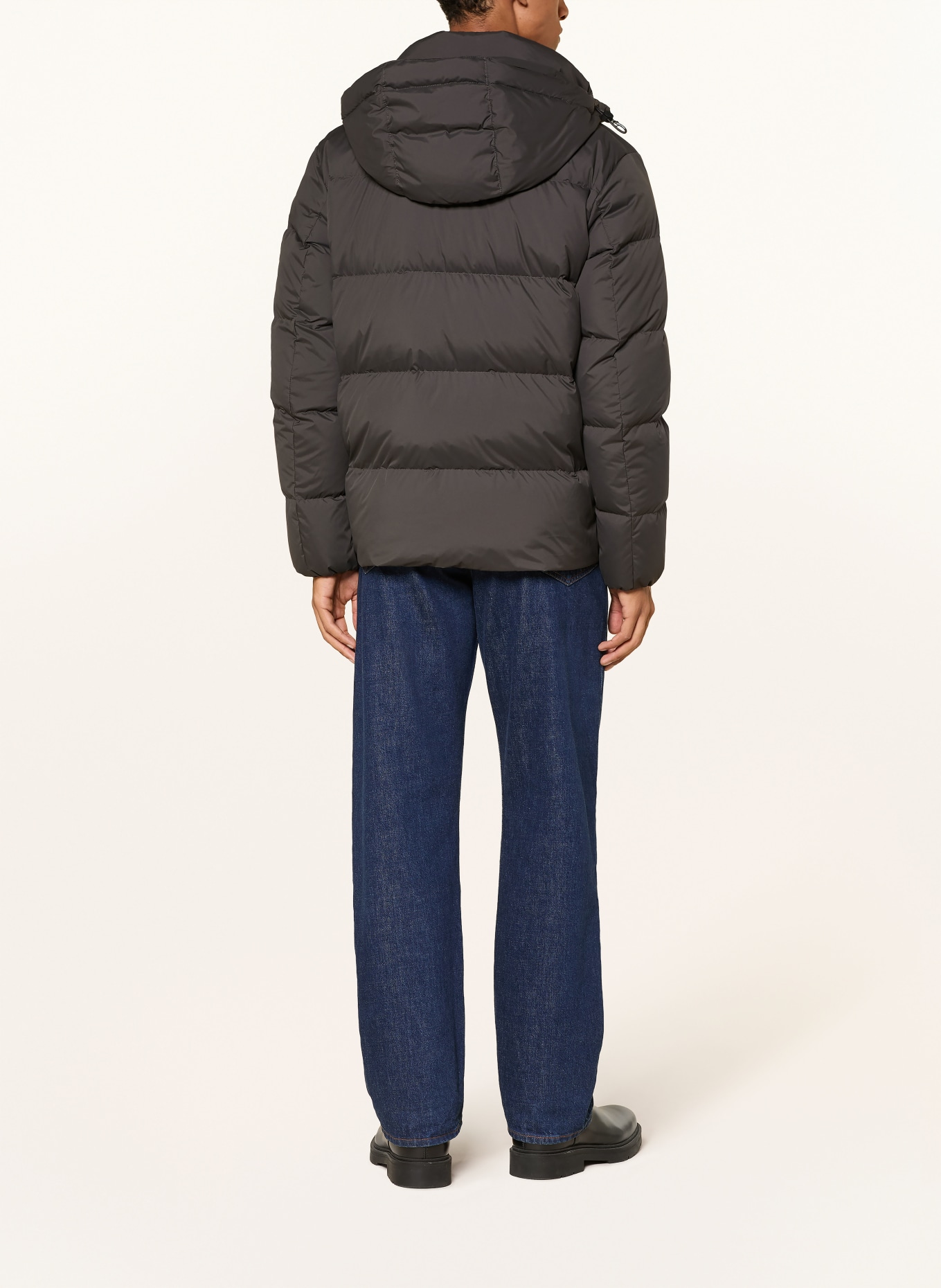 Marc O'Polo Down jacket with removable hood: KHAKI