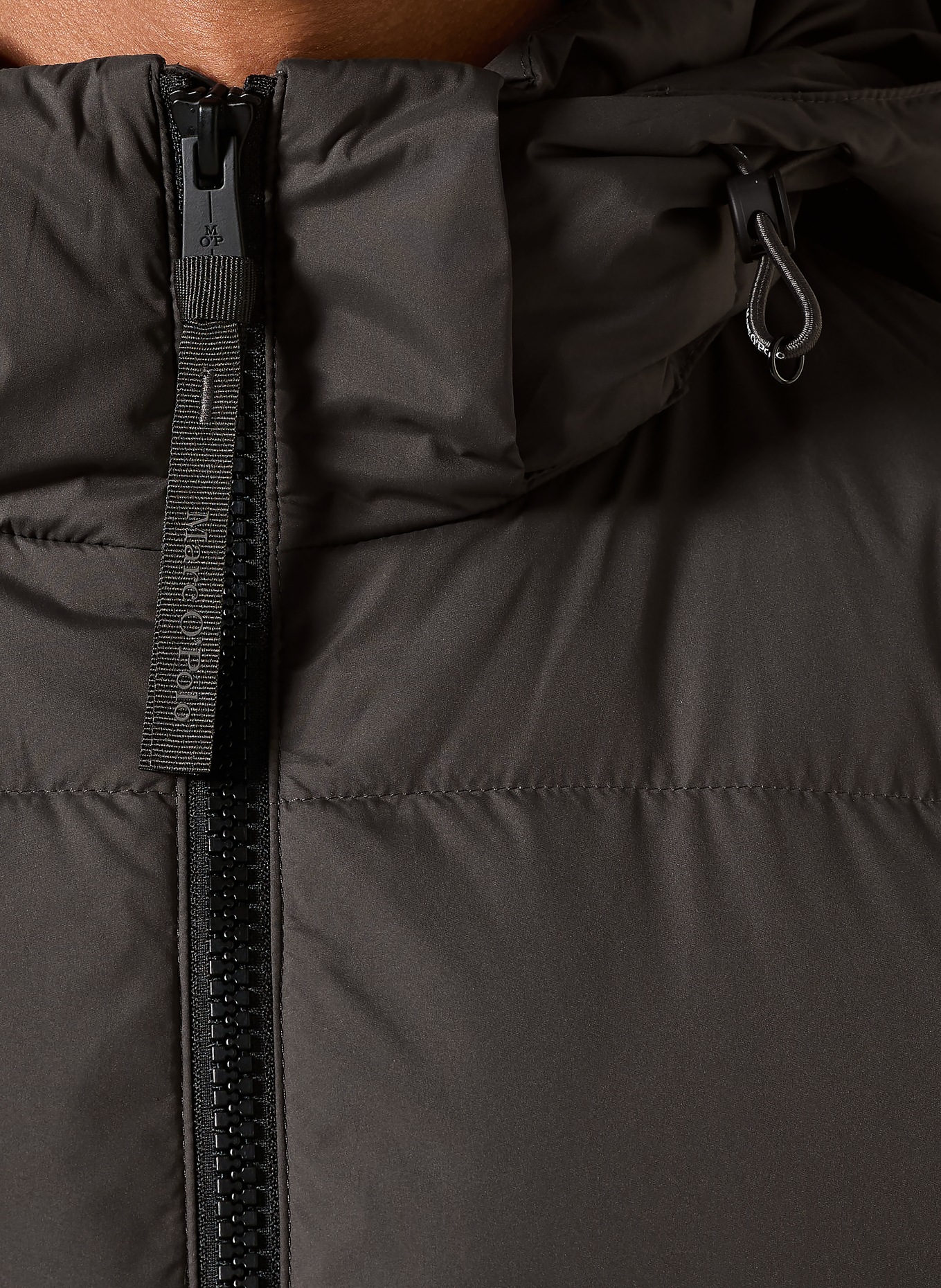 Marc O'Polo Down jacket with removable hood: KHAKI