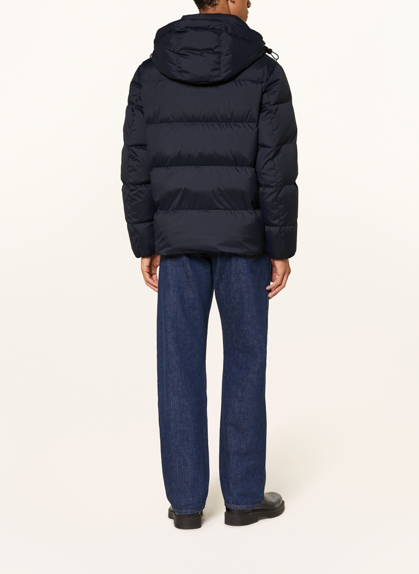 Marc O'Polo Down jacket with removable hood: DARK BLUE