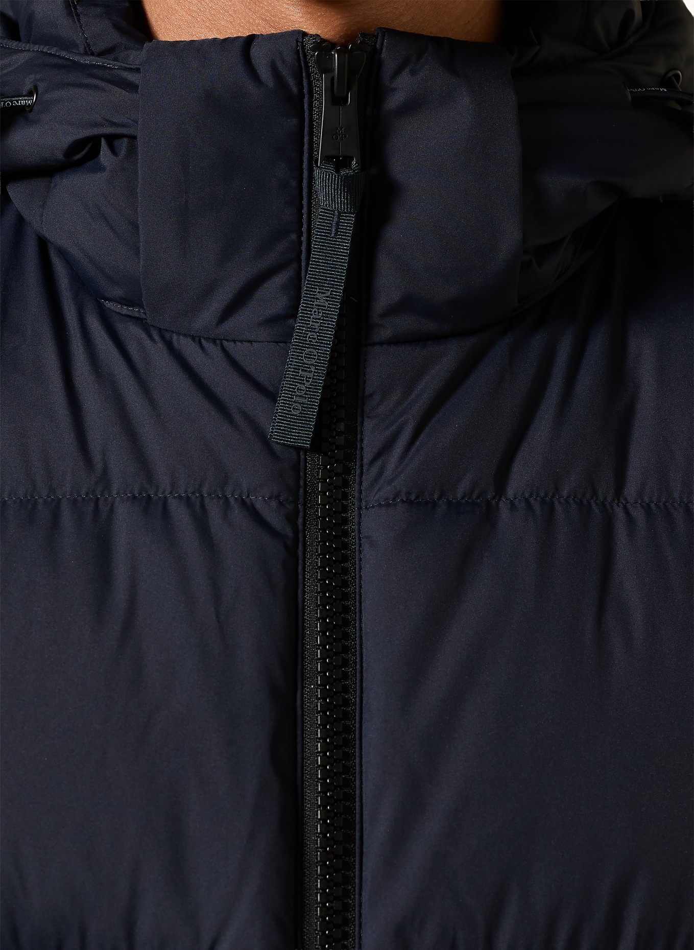 Marc O'Polo Down jacket with removable hood: DARK BLUE