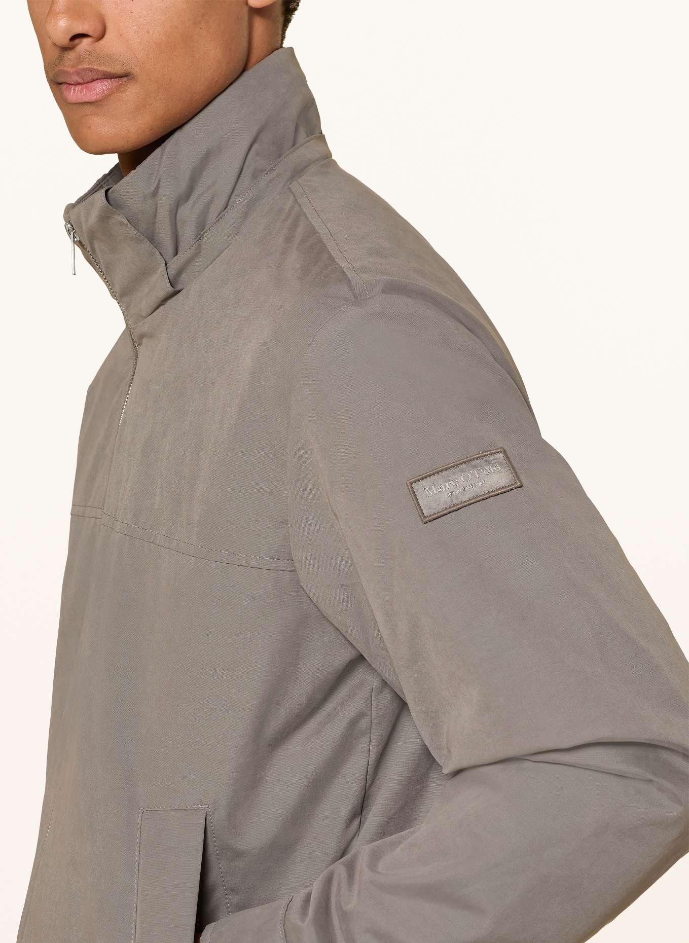 Marc O'Polo Jacket with detachable hood: LIGHT GRAY