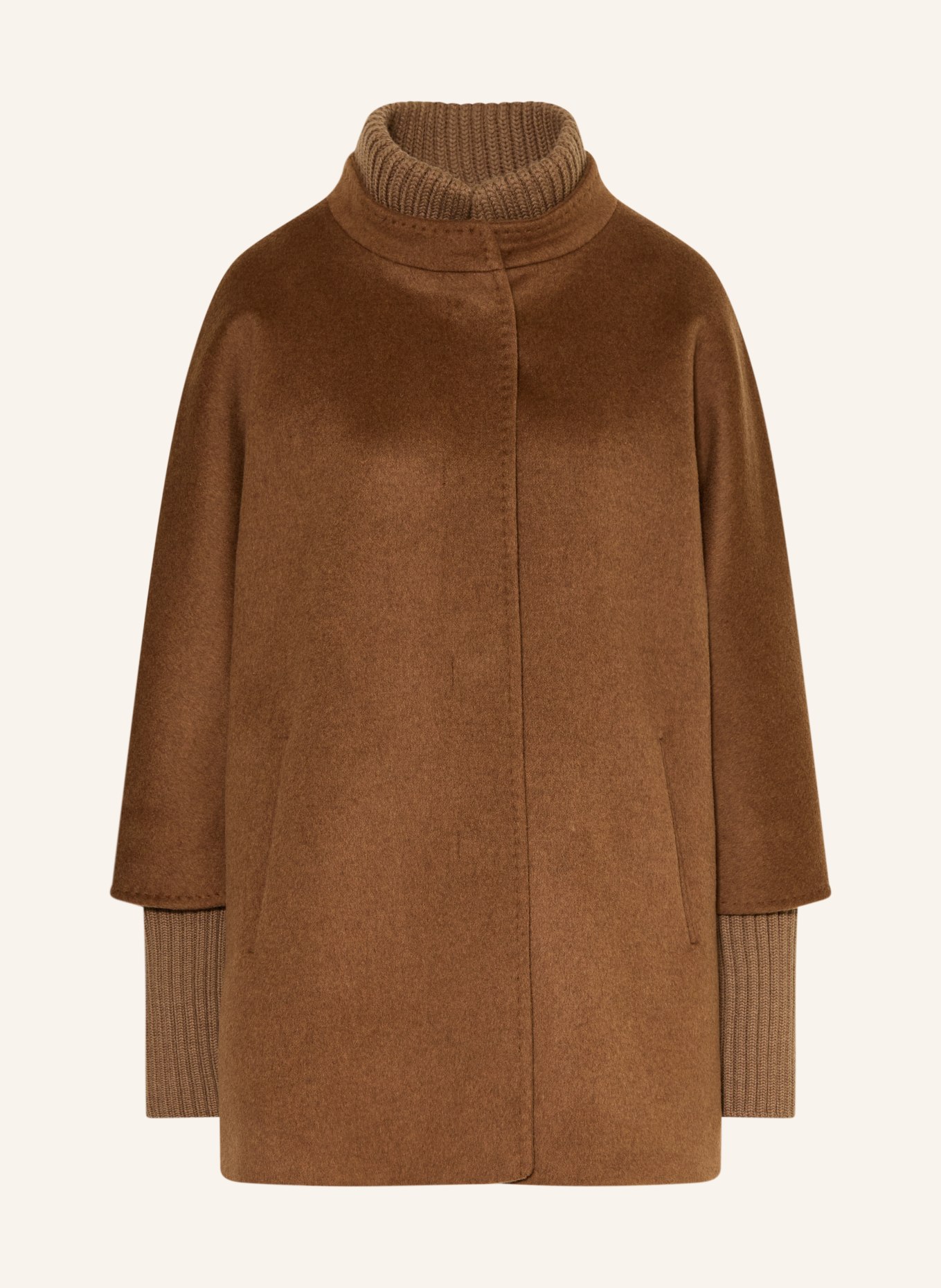 CINZIA ROCCA Jacke mit abnehmbarem Kragen: COGNAC