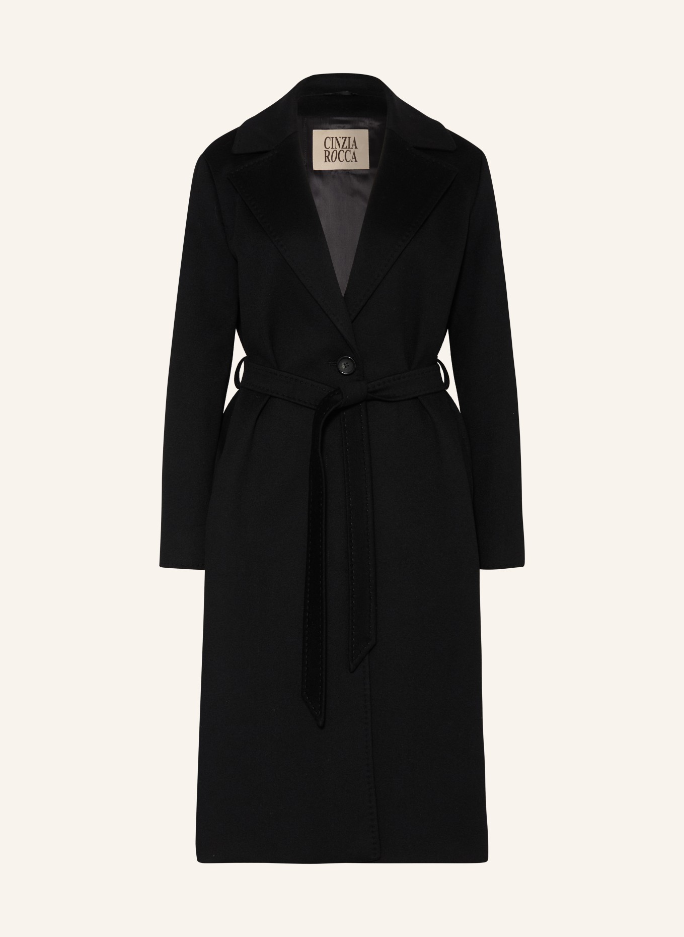 CINZIA ROCCA Manteau en laine: NOIR