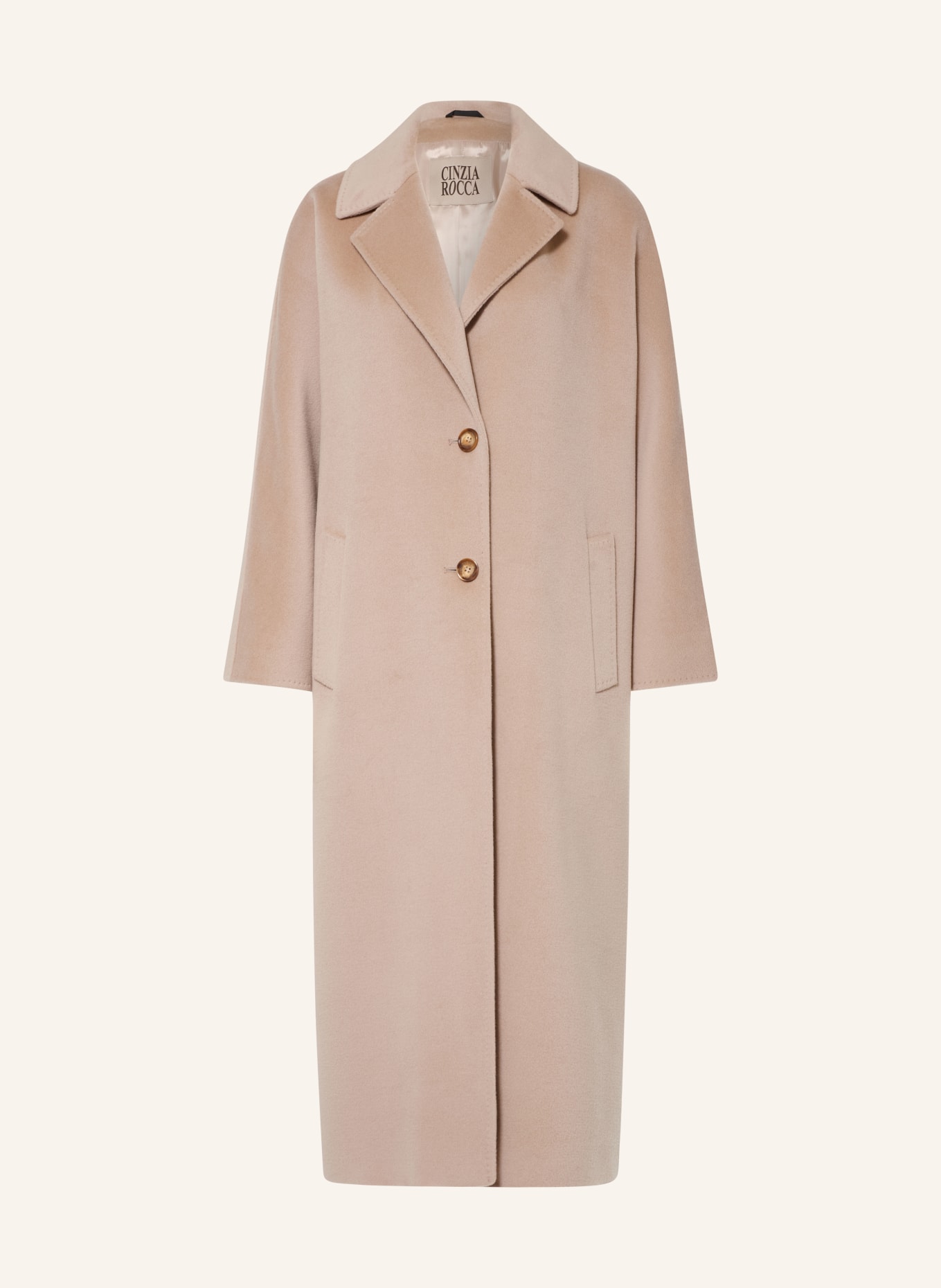 CINZIA ROCCA Oversized-Wollmantel: BEIGE