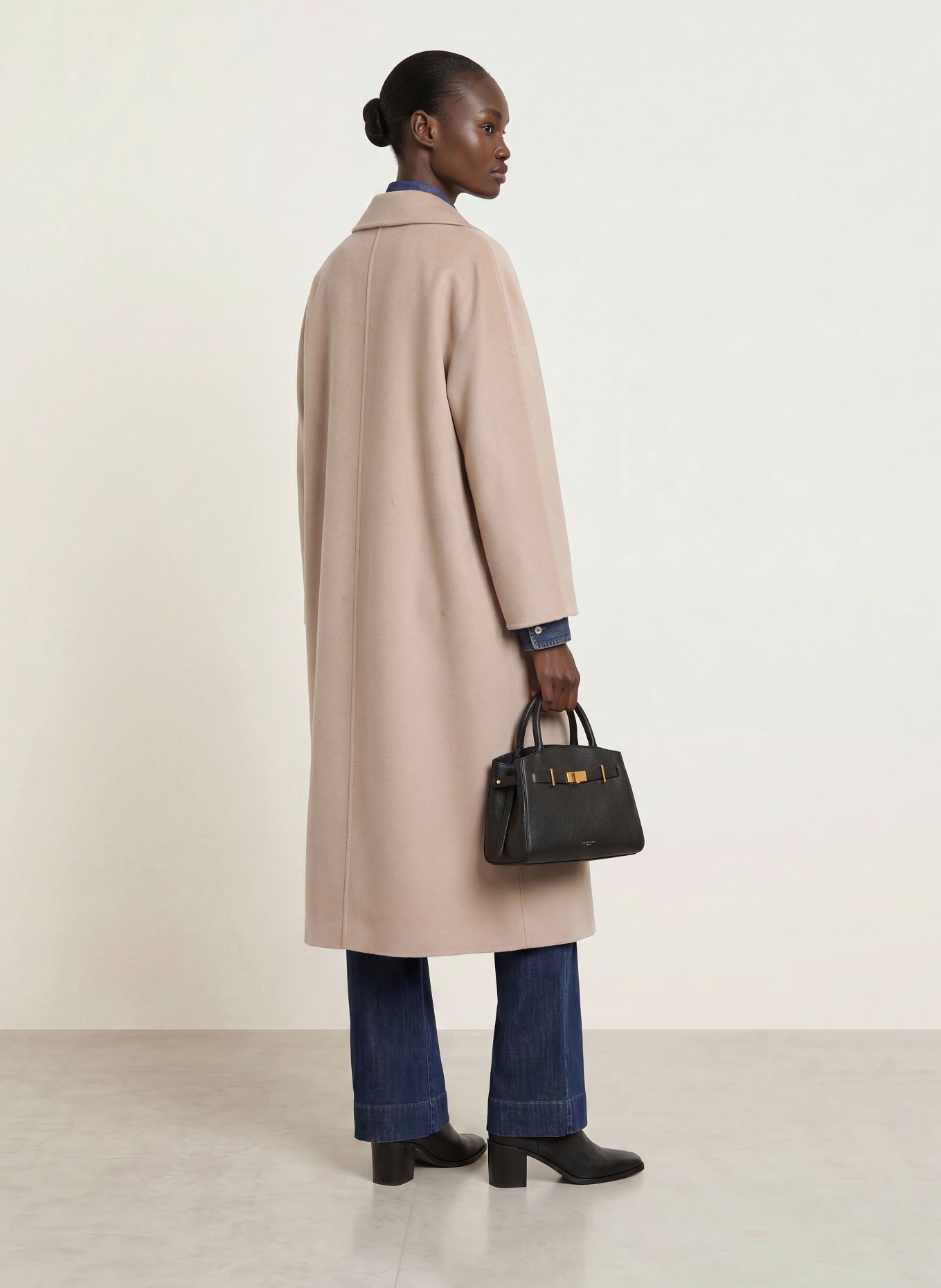 CINZIA ROCCA Oversized-Wollmantel: BEIGE
