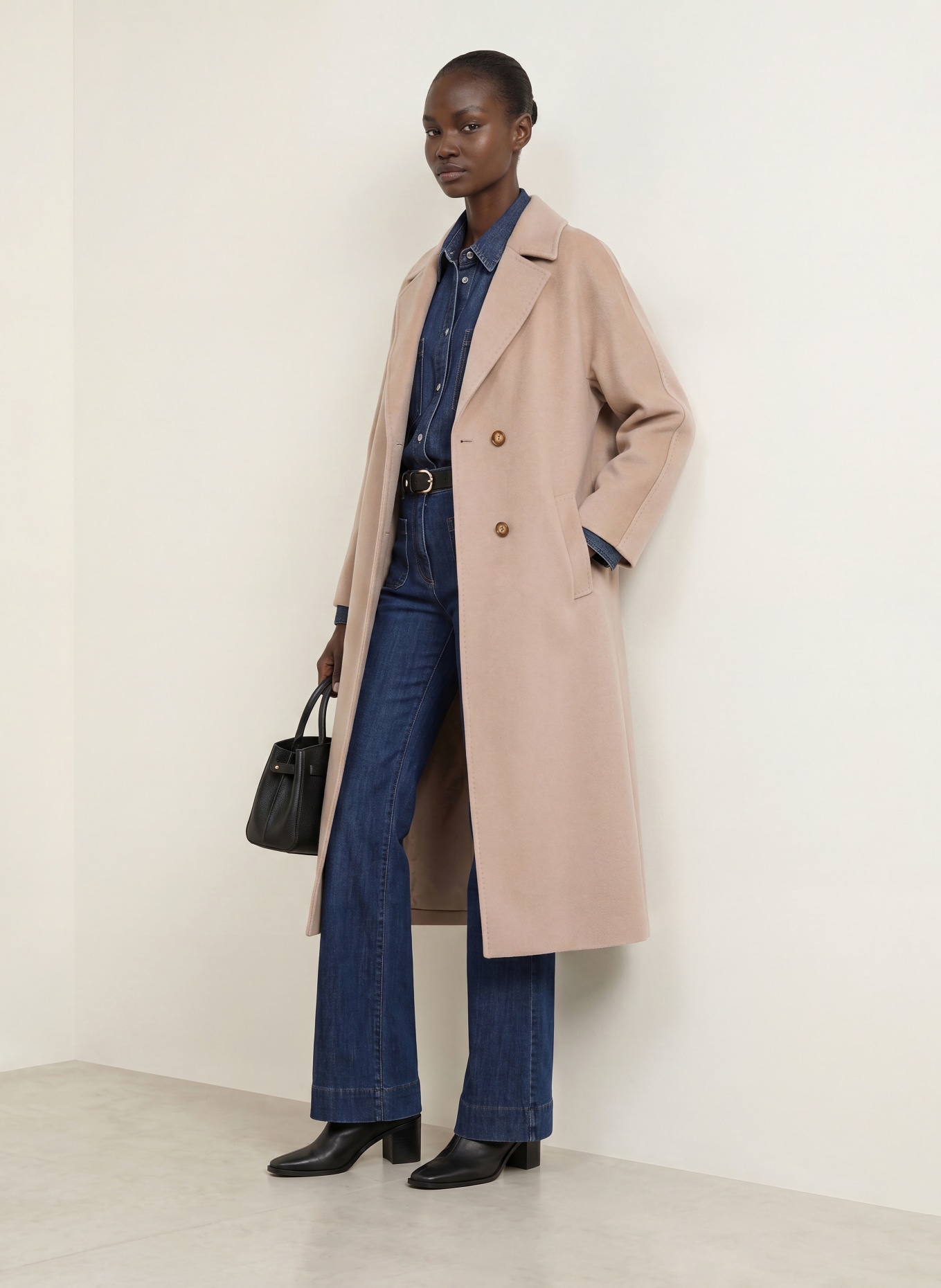 CINZIA ROCCA Oversized-Wollmantel: BEIGE