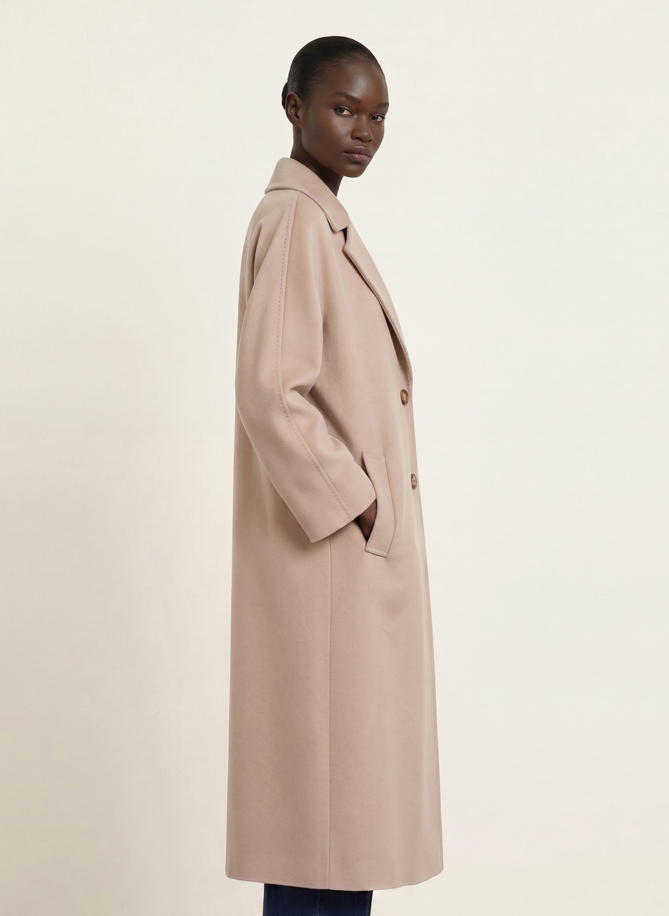 CINZIA ROCCA Oversized-Wollmantel: BEIGE