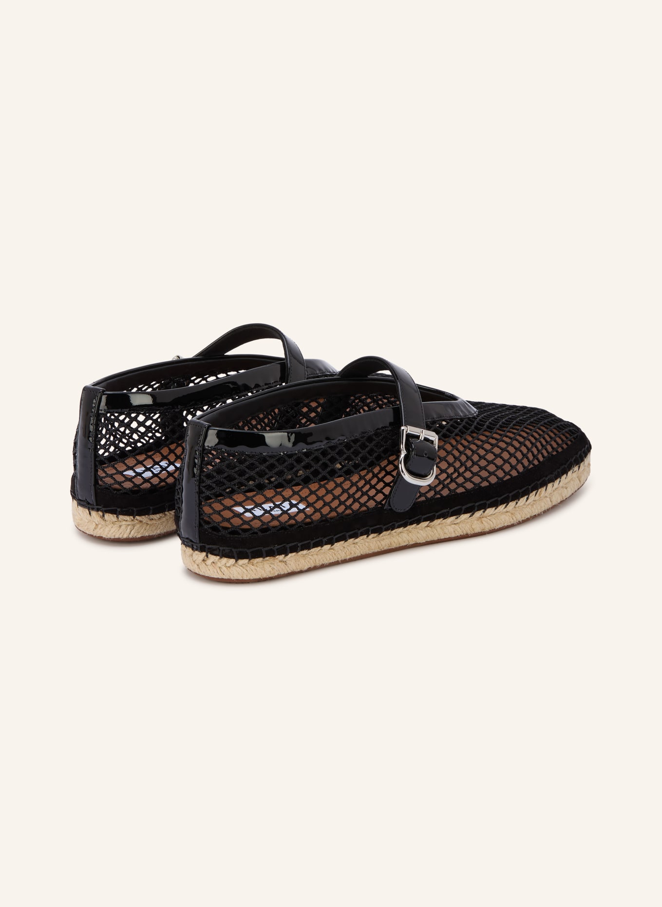 ALAÏA Espadrilles: SCHWARZ / SILBER