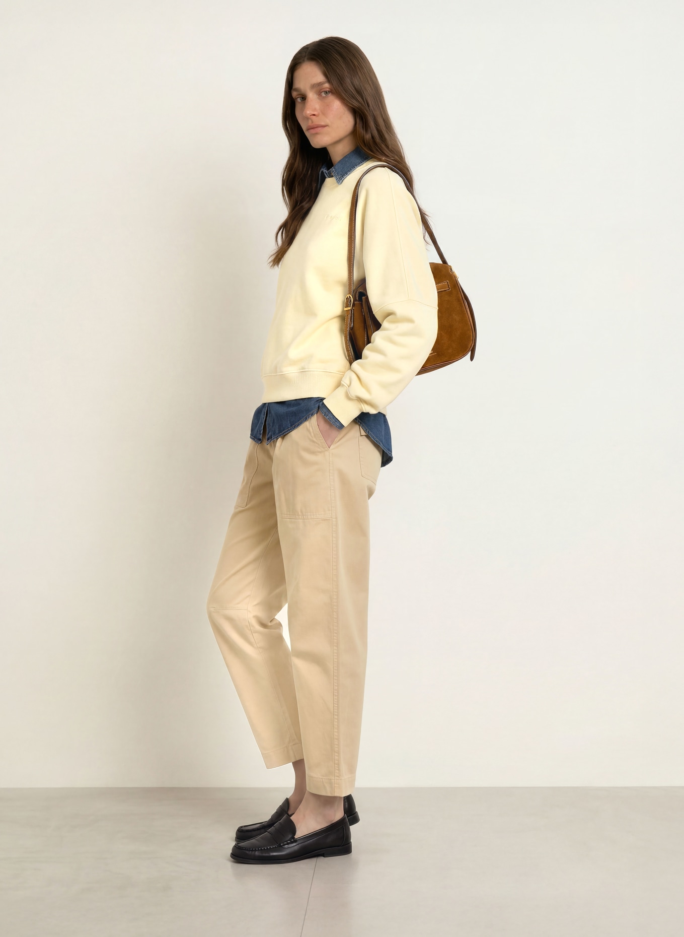 CAMBIO Pantalon OCTOBER: BEIGE