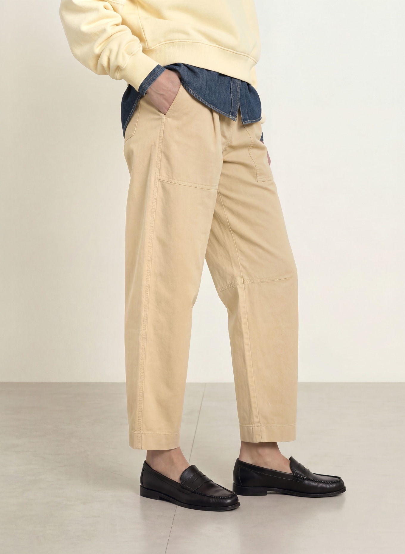 CAMBIO Pantalon OCTOBER: BEIGE