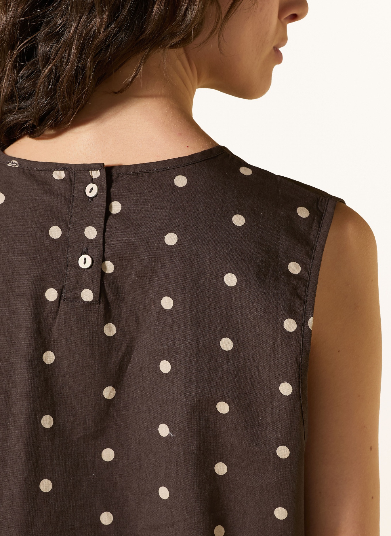 NEO NOIR Blusentop POLLY: DUNKELBRAUN / BEIGE