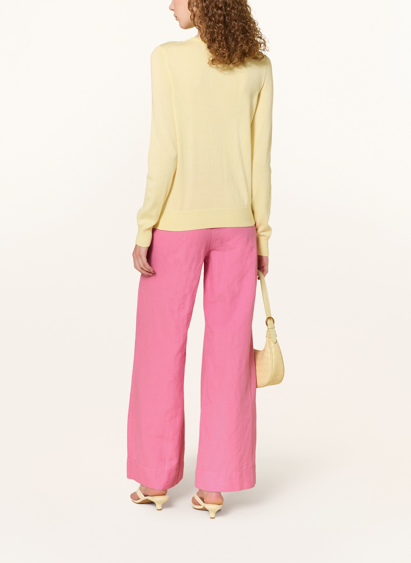 NEO NOIR Marlene-broek HEIFA met linnen: ROZE