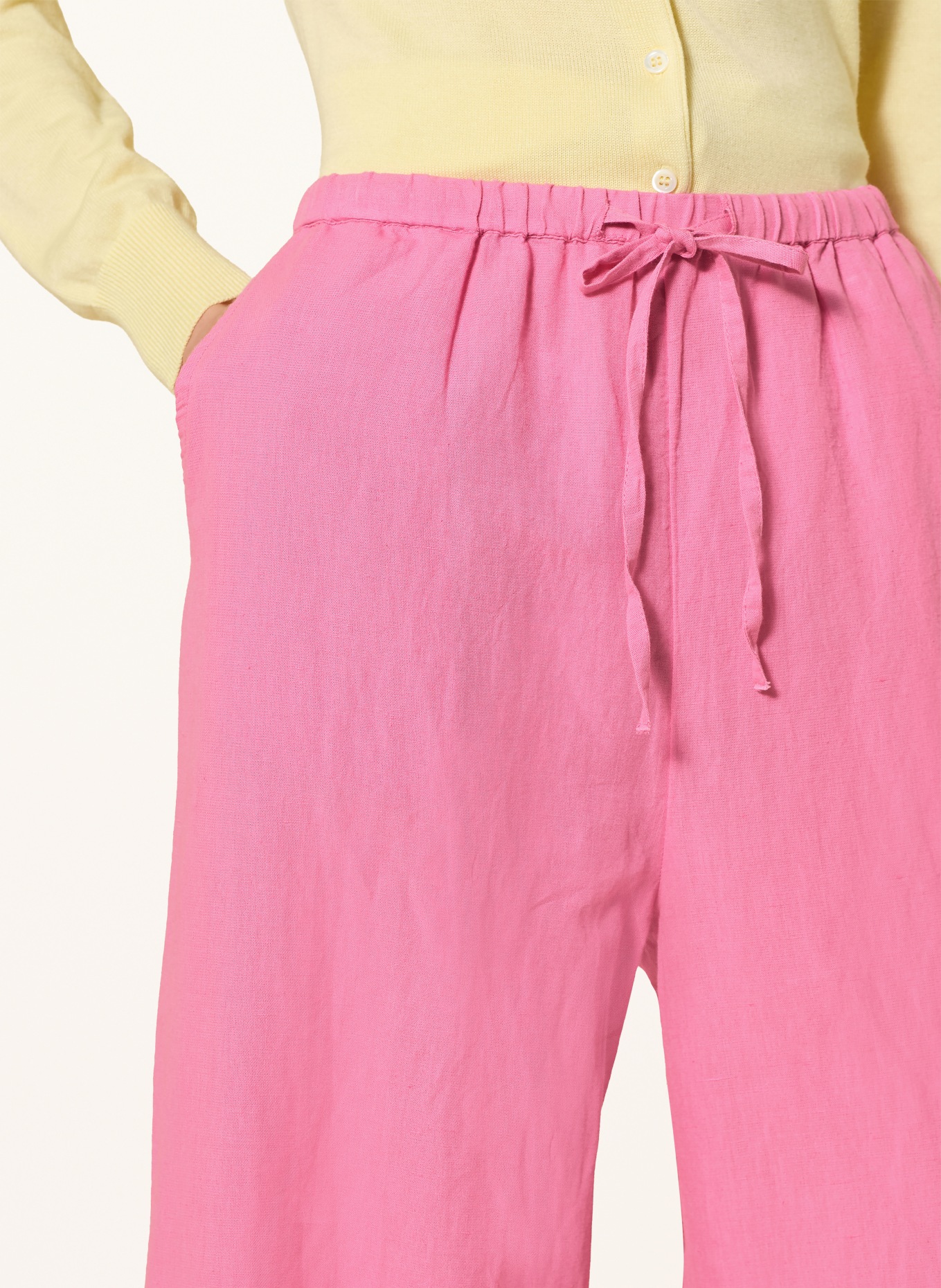 NEO NOIR Marlene-broek HEIFA met linnen: ROZE