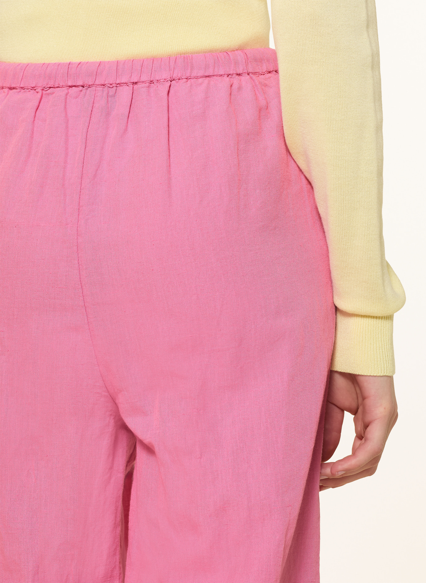 NEO NOIR Marlene-broek HEIFA met linnen: ROZE