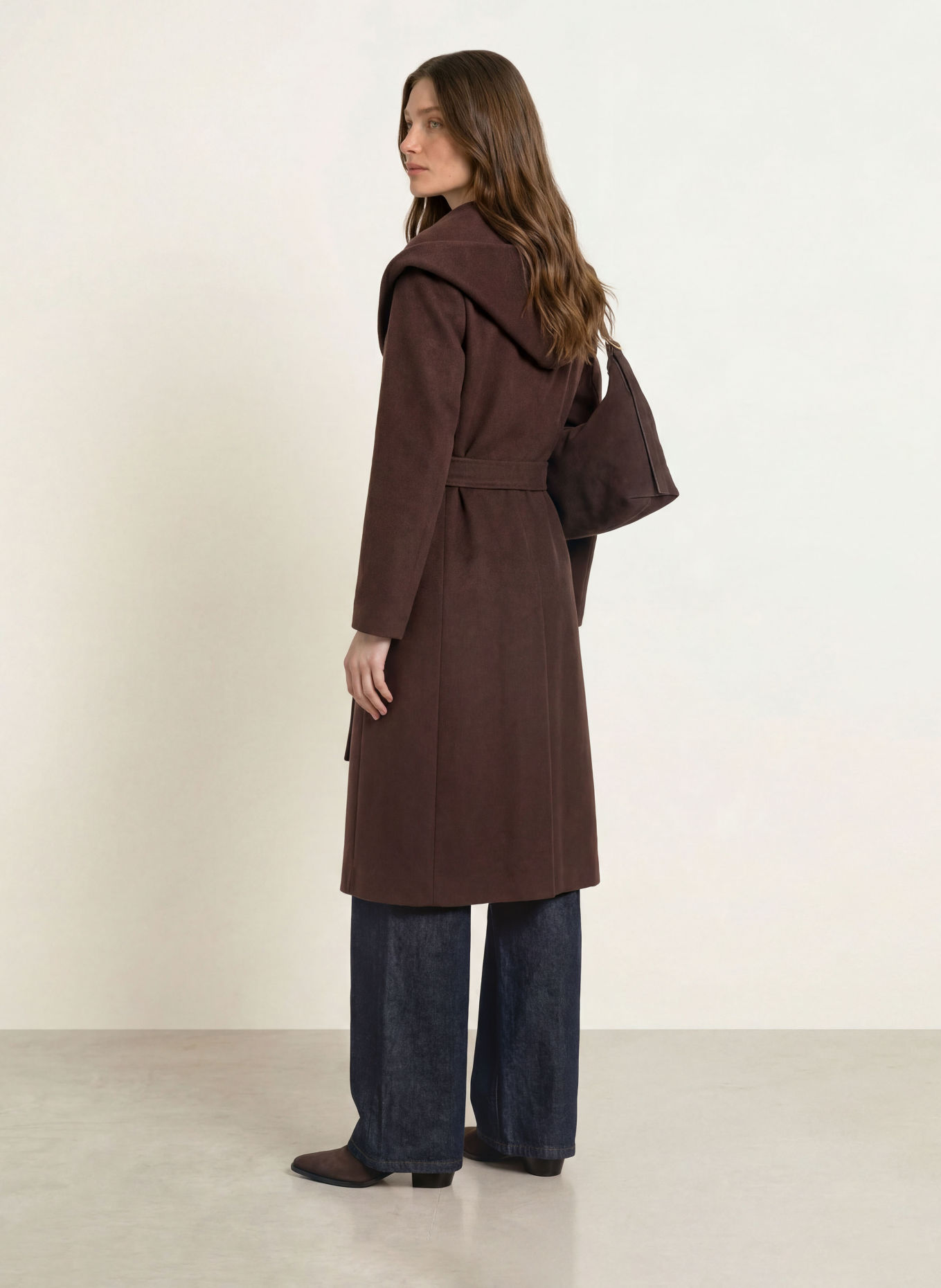 CINZIA ROCCA Wollen mantel: MARRON FONCÉ