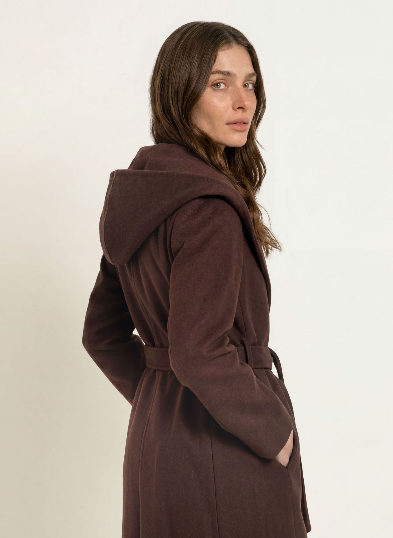 CINZIA ROCCA Wollen mantel: MARRON FONCÉ