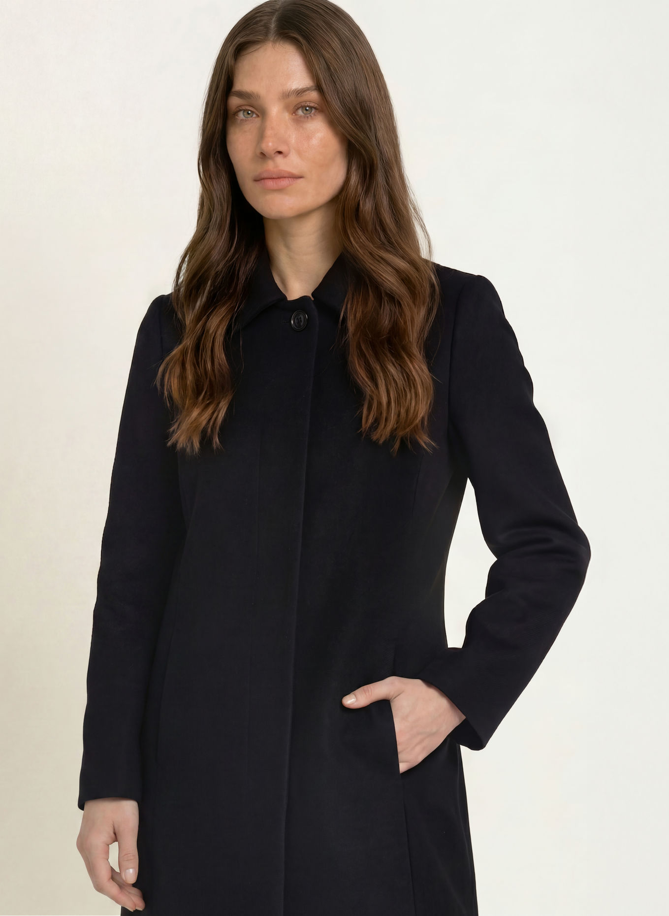 CINZIA ROCCA Wollen mantel: ZWART