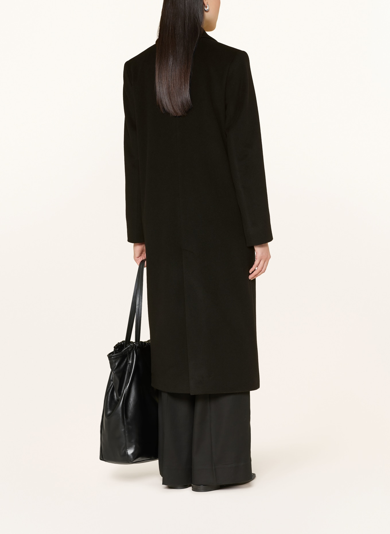 CINZIA ROCCA Wollmantel: SCHWARZ