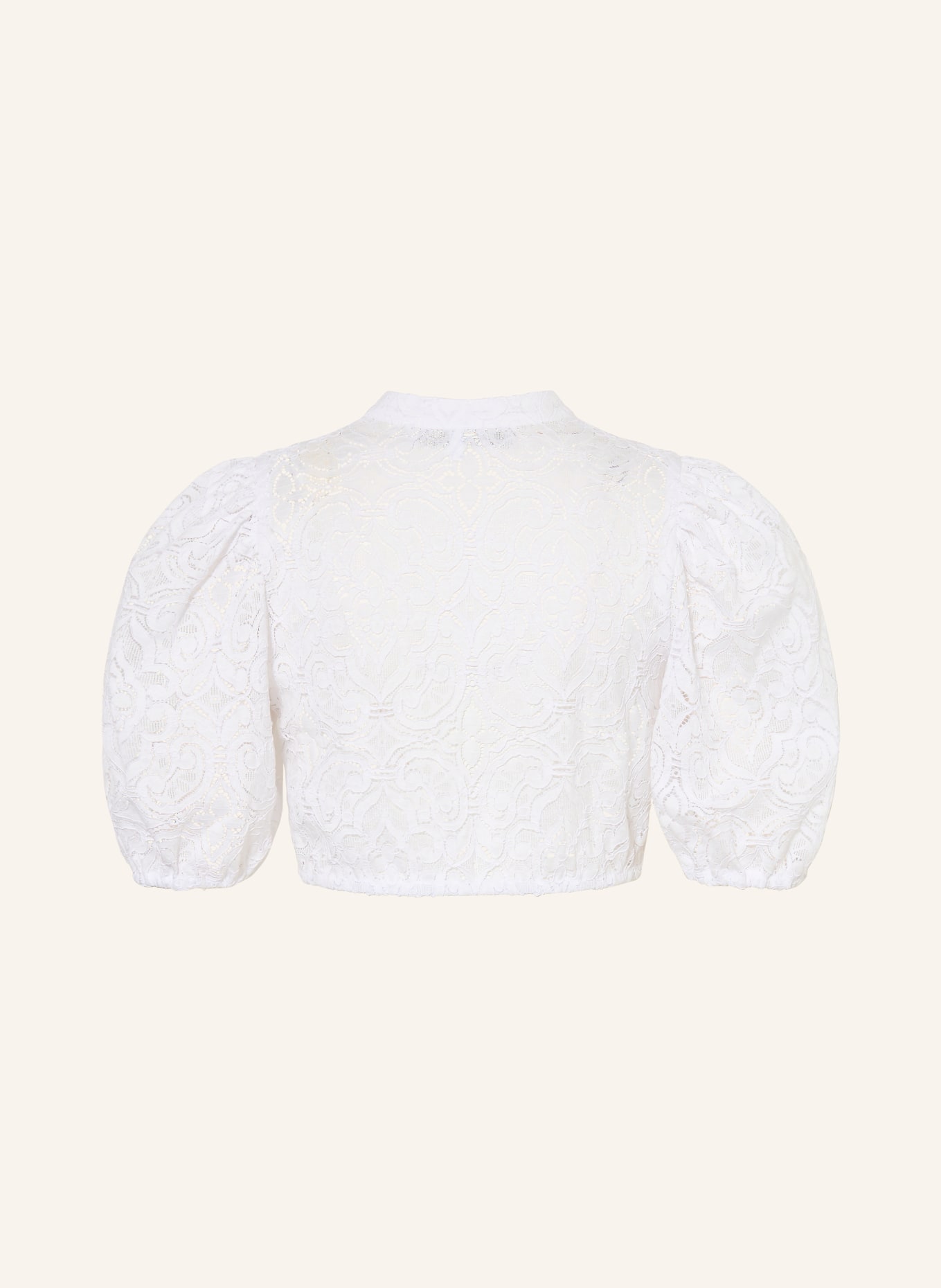 Johann & Johanna Dirndlbluse aus Spitze: WEISS