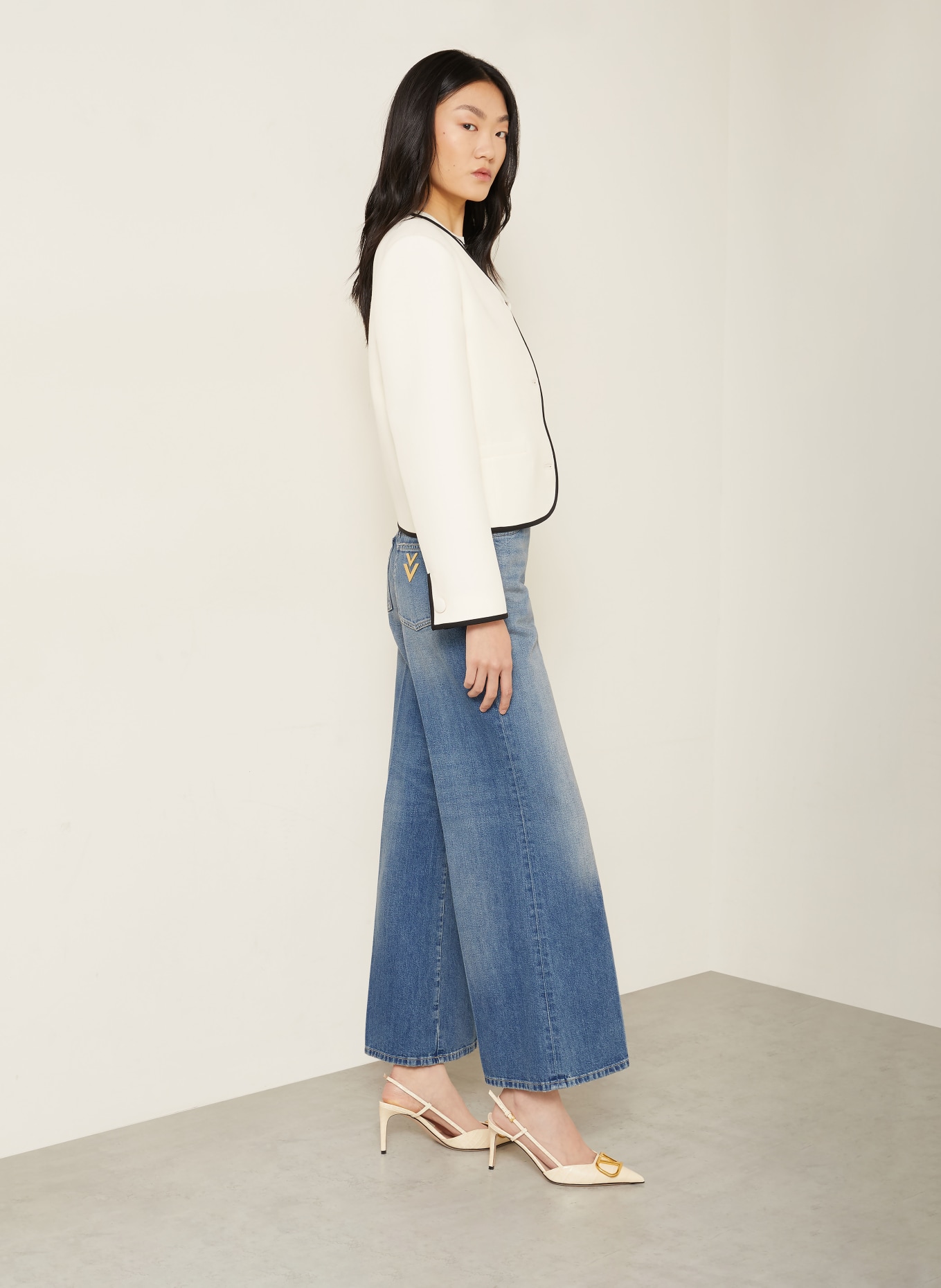 VALENTINO Flared jeans: 558 MEDIUM BLUE DENIM