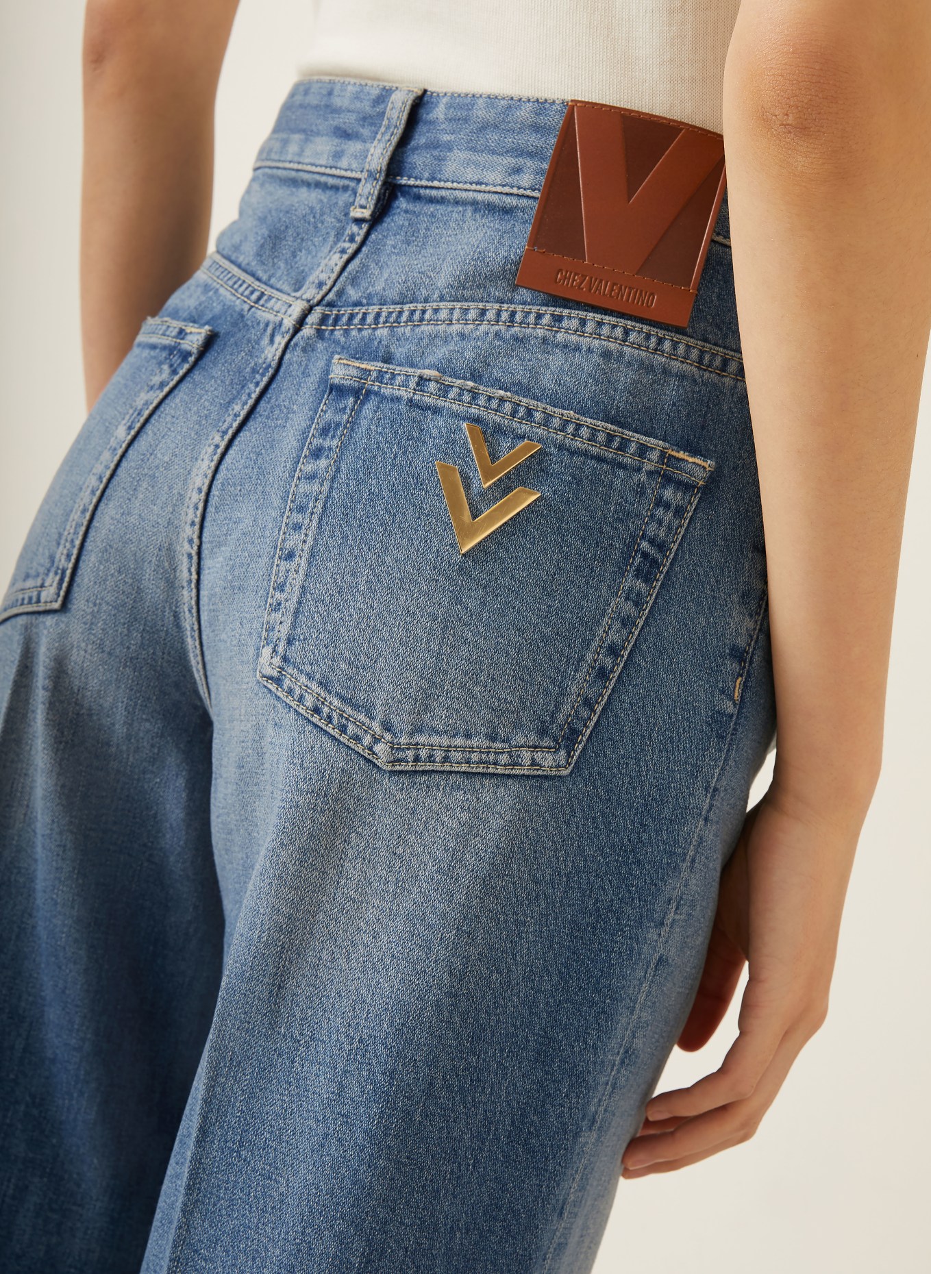 VALENTINO Flared jeans: 558 MEDIUM BLUE DENIM