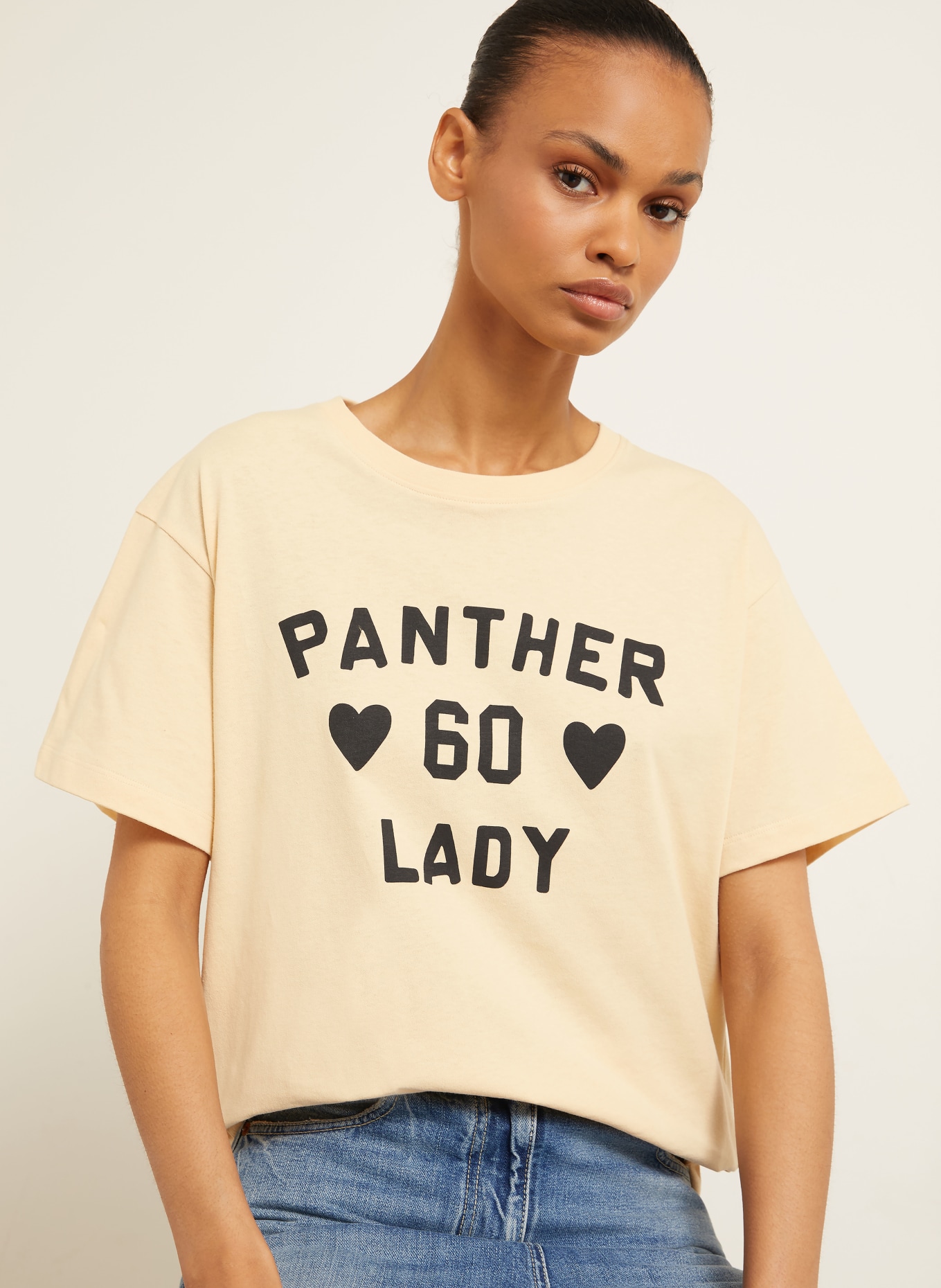 VALENTINO T-shirt PATTERN: BEIGE / NOIR