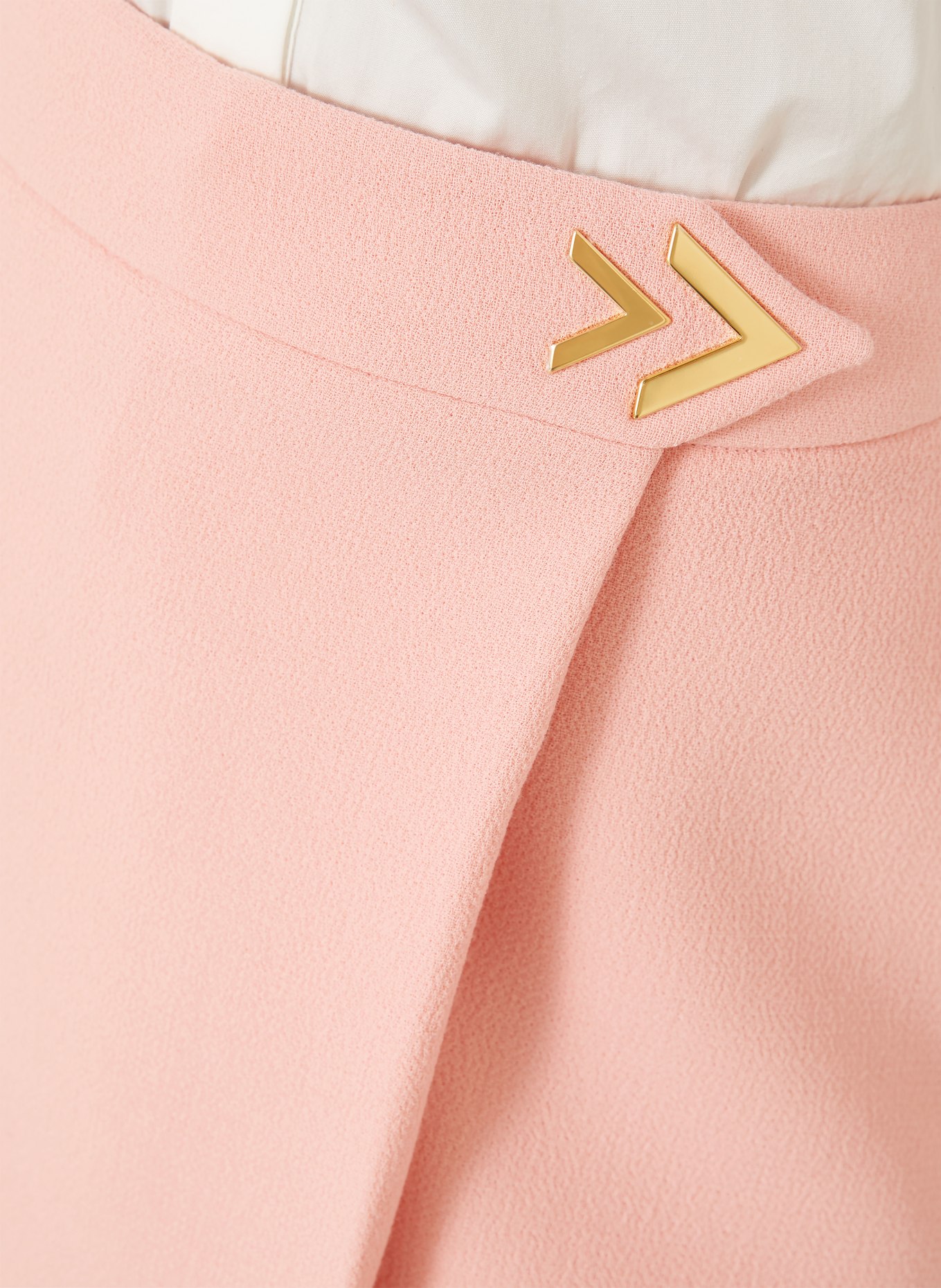 VALENTINO SOLID Wrap-Style Skirt: PINK