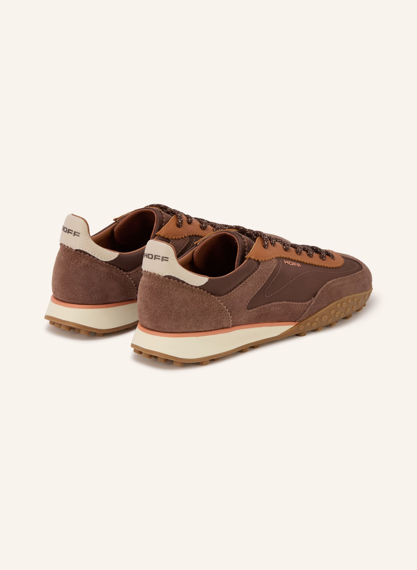 HOFF BRIDGE MKII Sneakers: DARK BROWN / COGNAC / ECRU