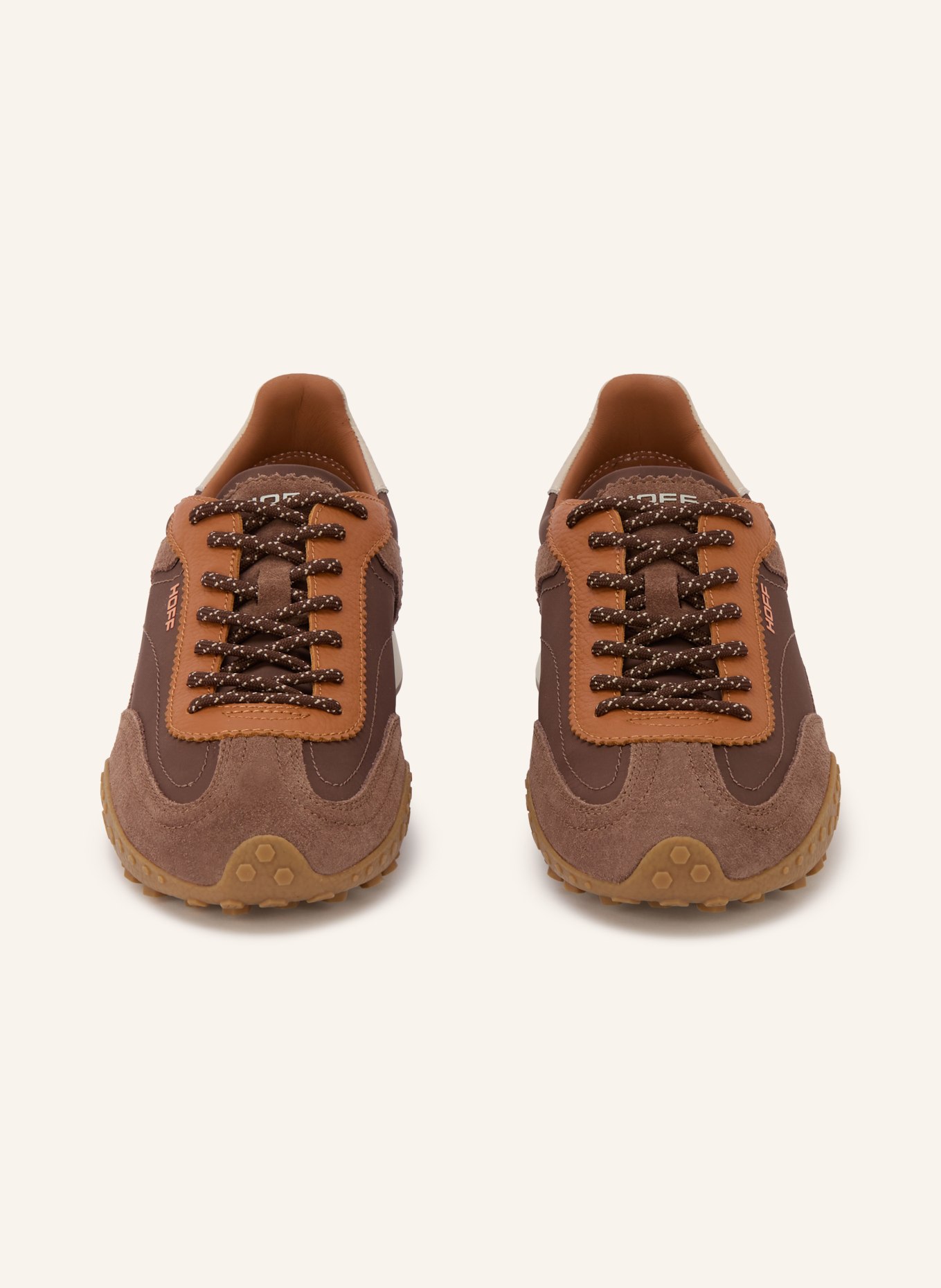 HOFF BRIDGE MKII Sneakers: DARK BROWN / COGNAC / ECRU