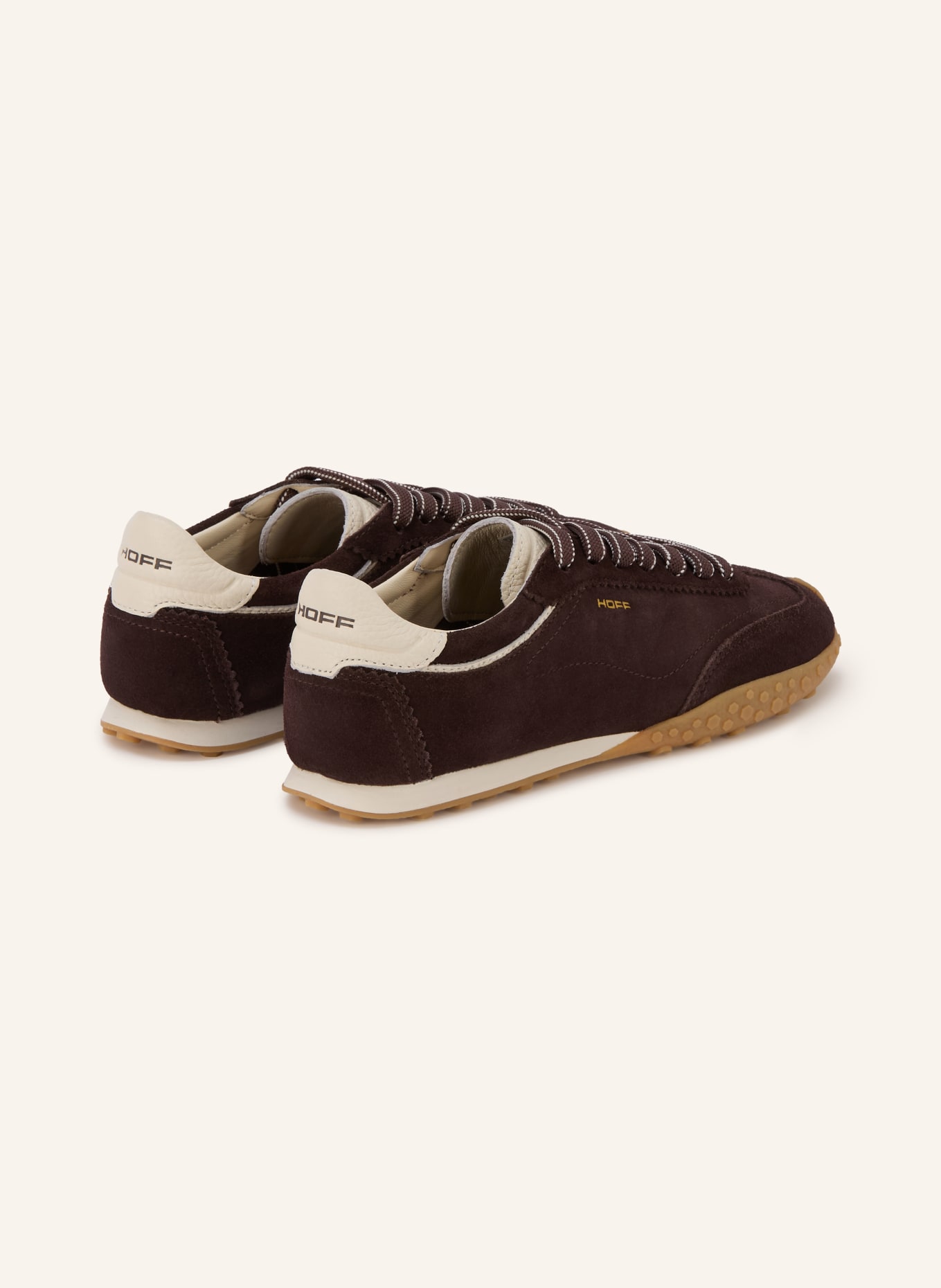 HOFF BRIDGE FL Sneakers: DARK BROWN / WHITE