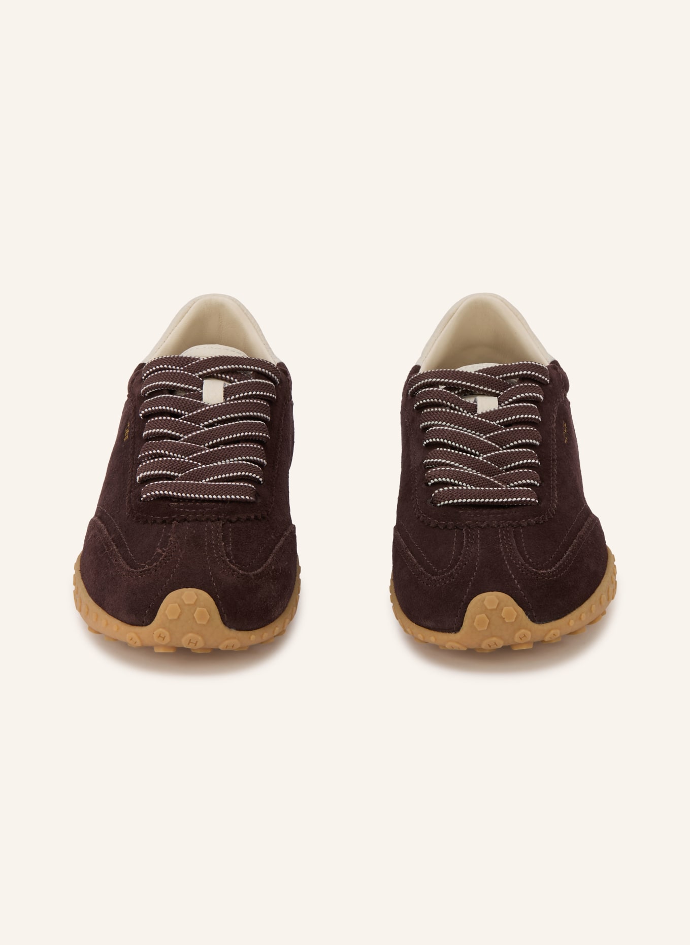 HOFF BRIDGE FL Sneakers: DARK BROWN / WHITE