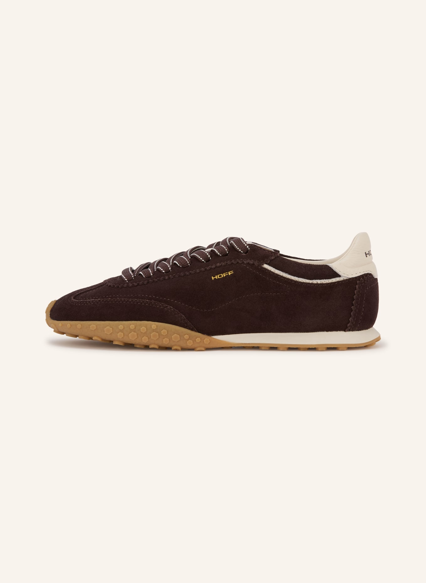 HOFF BRIDGE FL Sneakers: DARK BROWN / WHITE