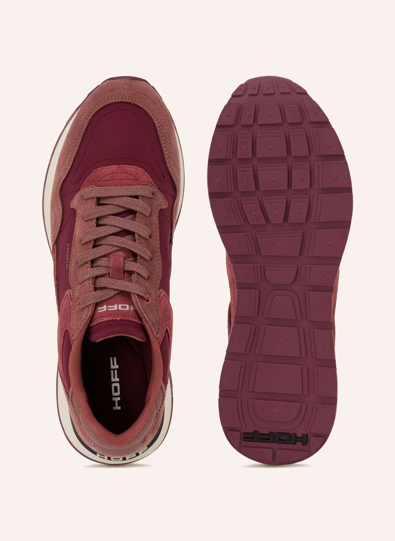 HOFF Sneakersy CITY: TMAVĚ ČERVENÁ