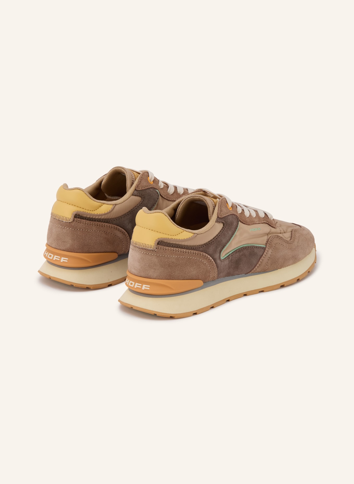 HOFF Sneakersy CITY: VELBLOUDÍ / TMAVĚ ŽLUTÁ / MÁTOVÁ