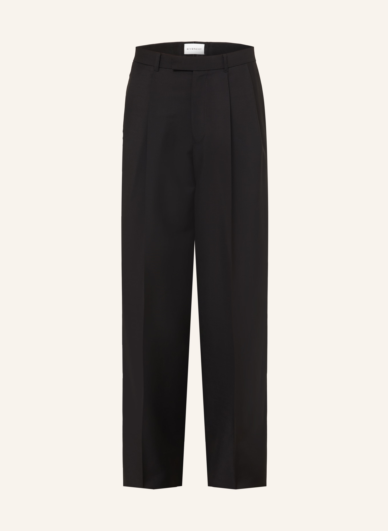 GIVENCHY Spodnie do garnituru o regularnym kroju: CZARNY