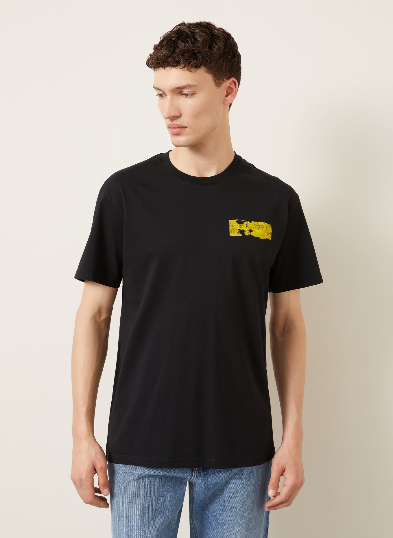 GIVENCHY T-shirt: BLACK / YELLOW