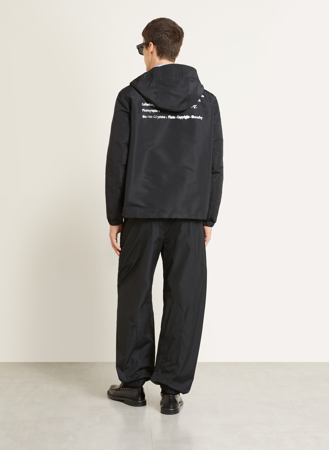 GIVENCHY Pantalon de style jogging coupe décontractée: NOIR