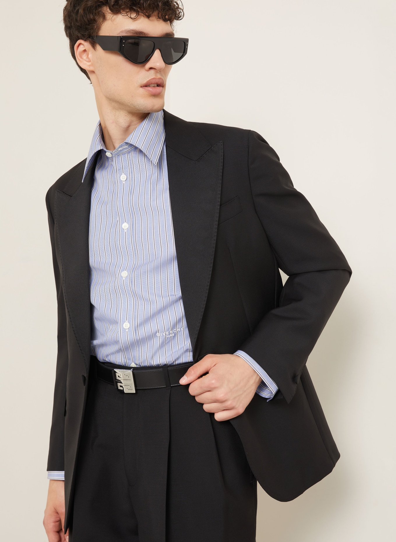 GIVENCHY Marynarka do garnituru o kroju regular fit: CZARNY