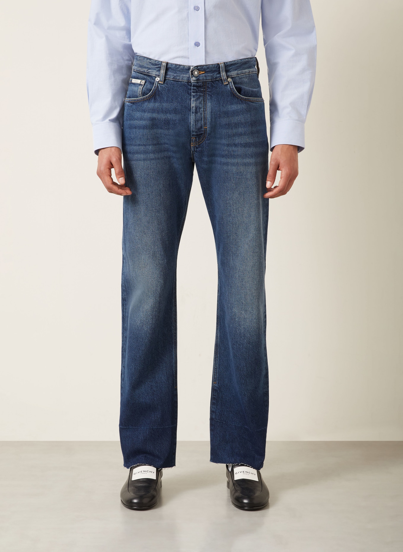 GIVENCHY Regular-fit Jeans: 053 GREY BLUE