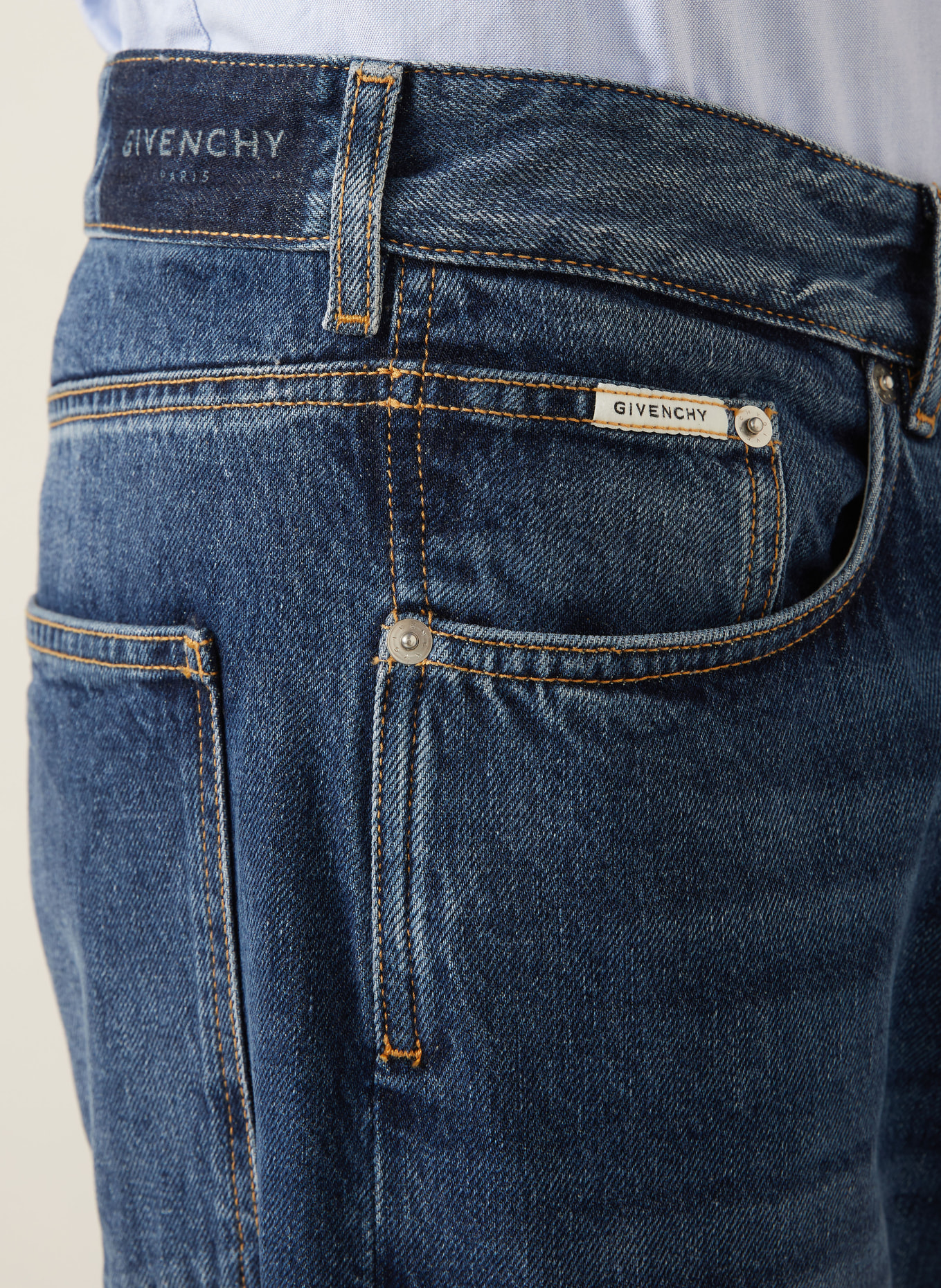 GIVENCHY Regular-fit Jeans: 053 GREY BLUE