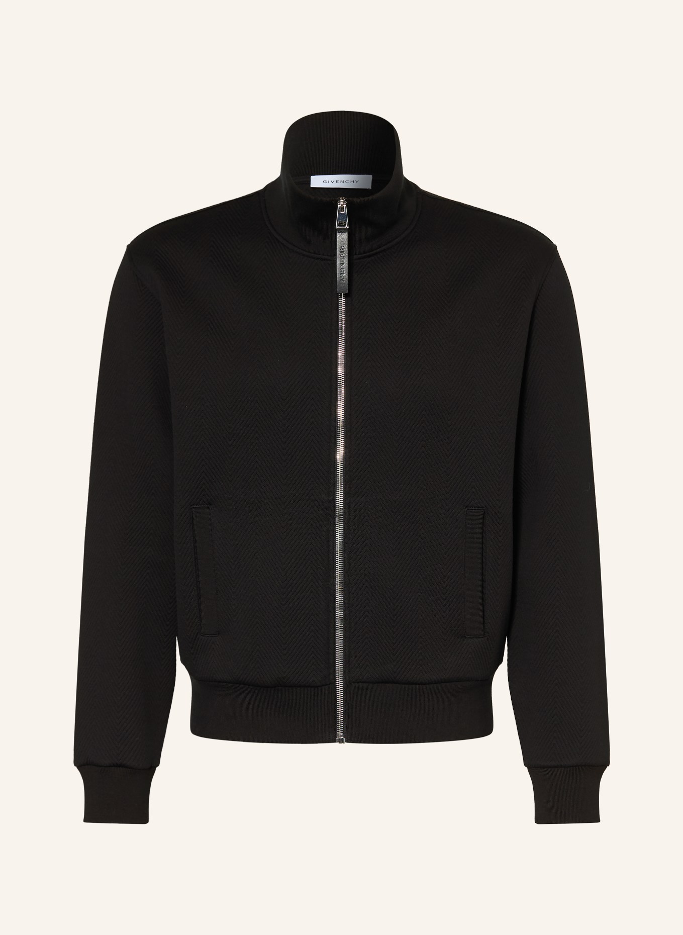 GIVENCHY Zip-up sweatshirt: BLACK