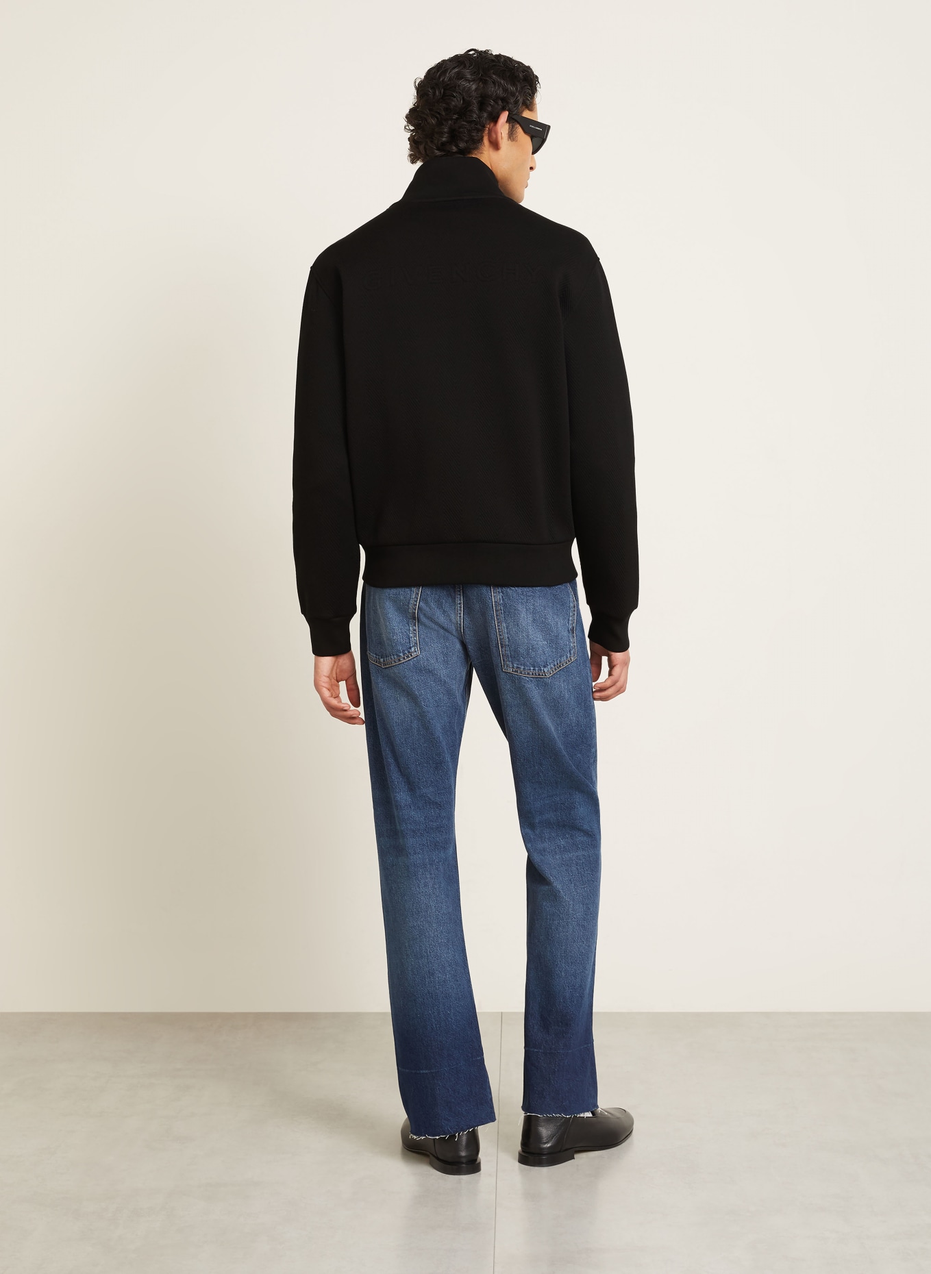 GIVENCHY Zip-up sweatshirt: BLACK