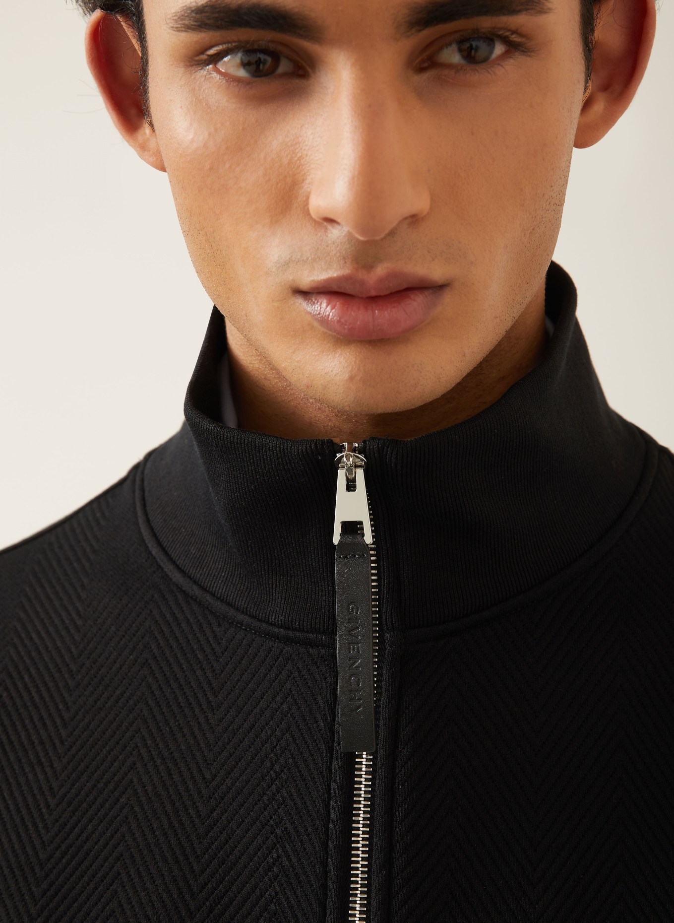 GIVENCHY Zip-up sweatshirt: BLACK
