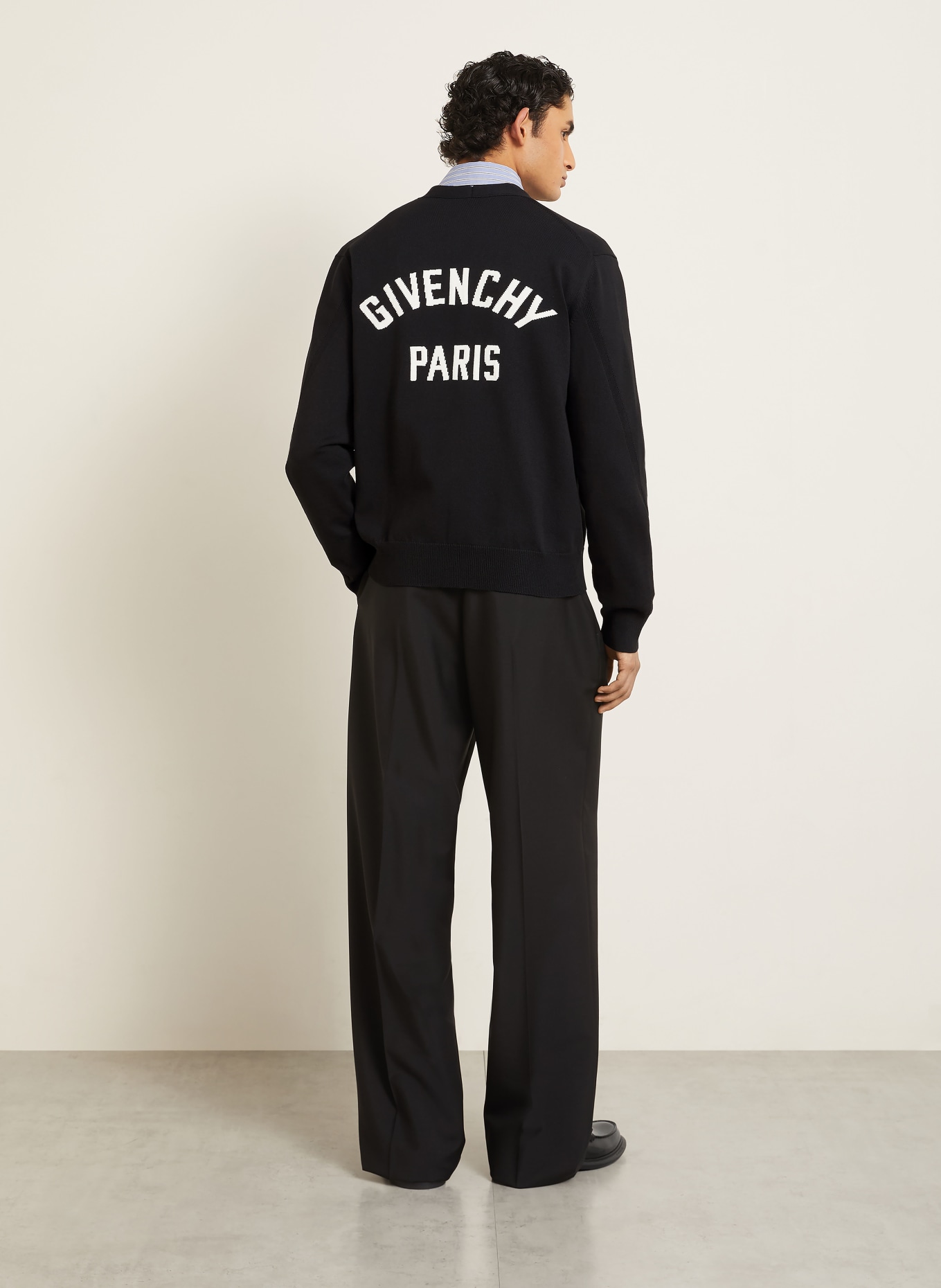 GIVENCHY Cardigan: BLACK / WHITE