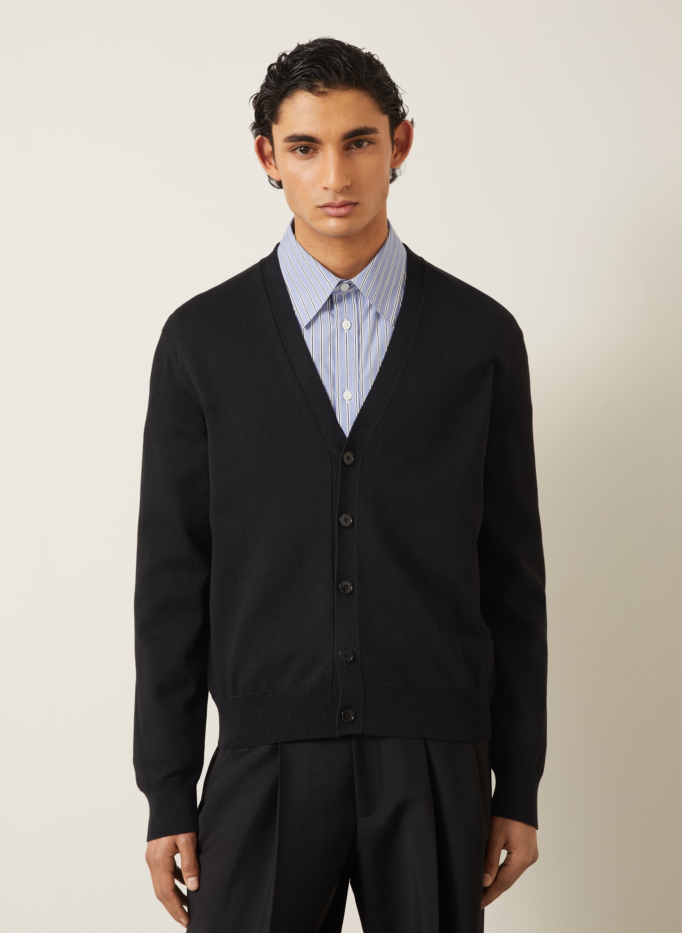 GIVENCHY Cardigan: BLACK / WHITE