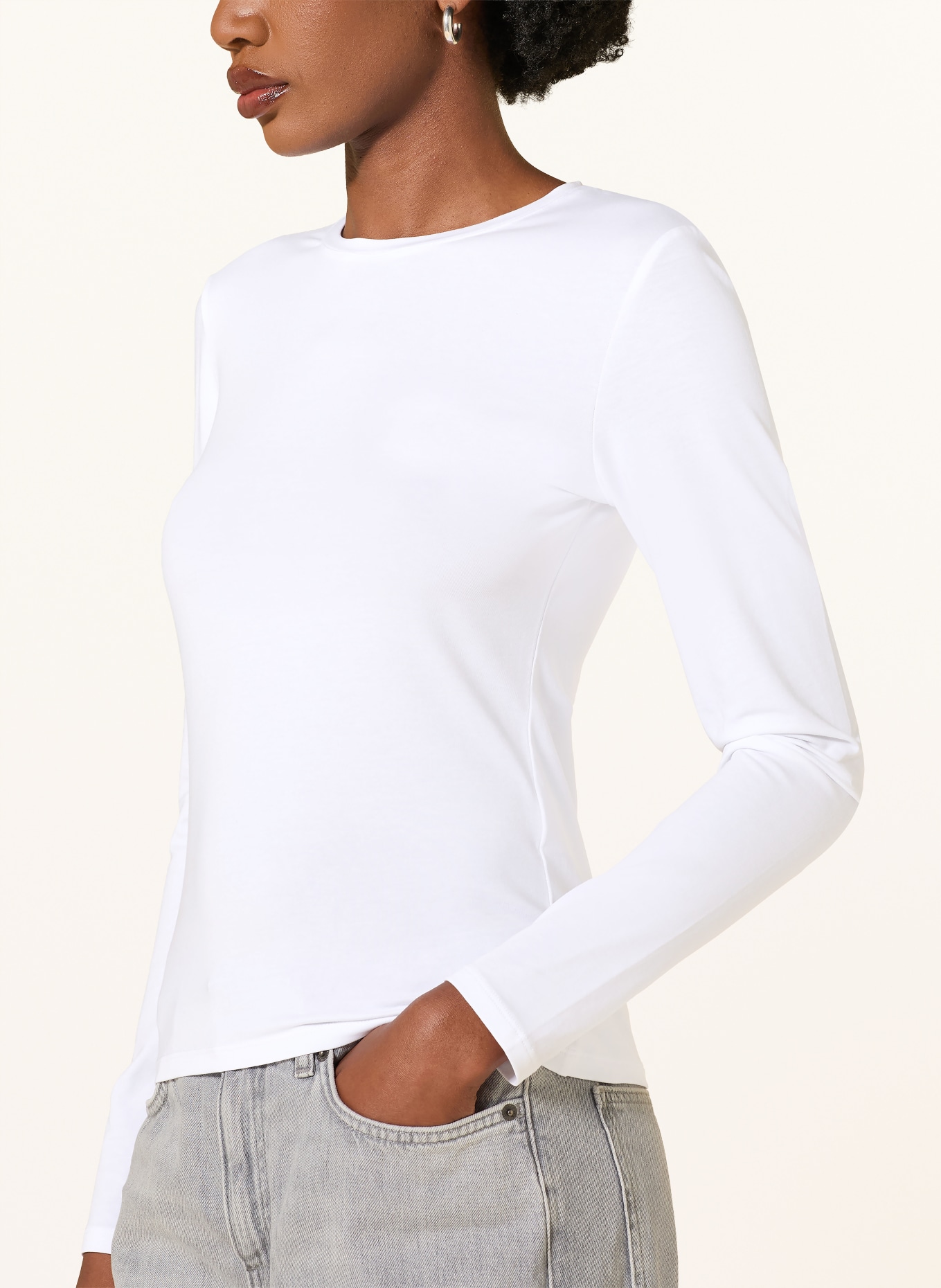 SAMSØE SAMSØE T-shirt à manches longues SAESME: BLANC