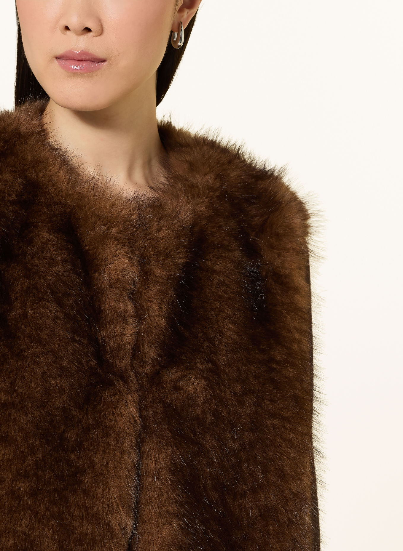 darling harbour Weste aus Kunstfell: BROWN