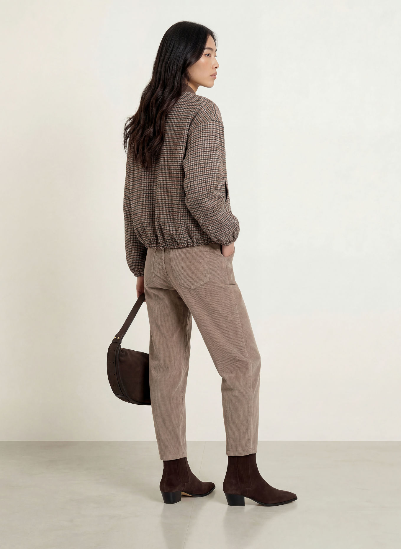 GANG Corduroy pants 94VIA: TAUPE